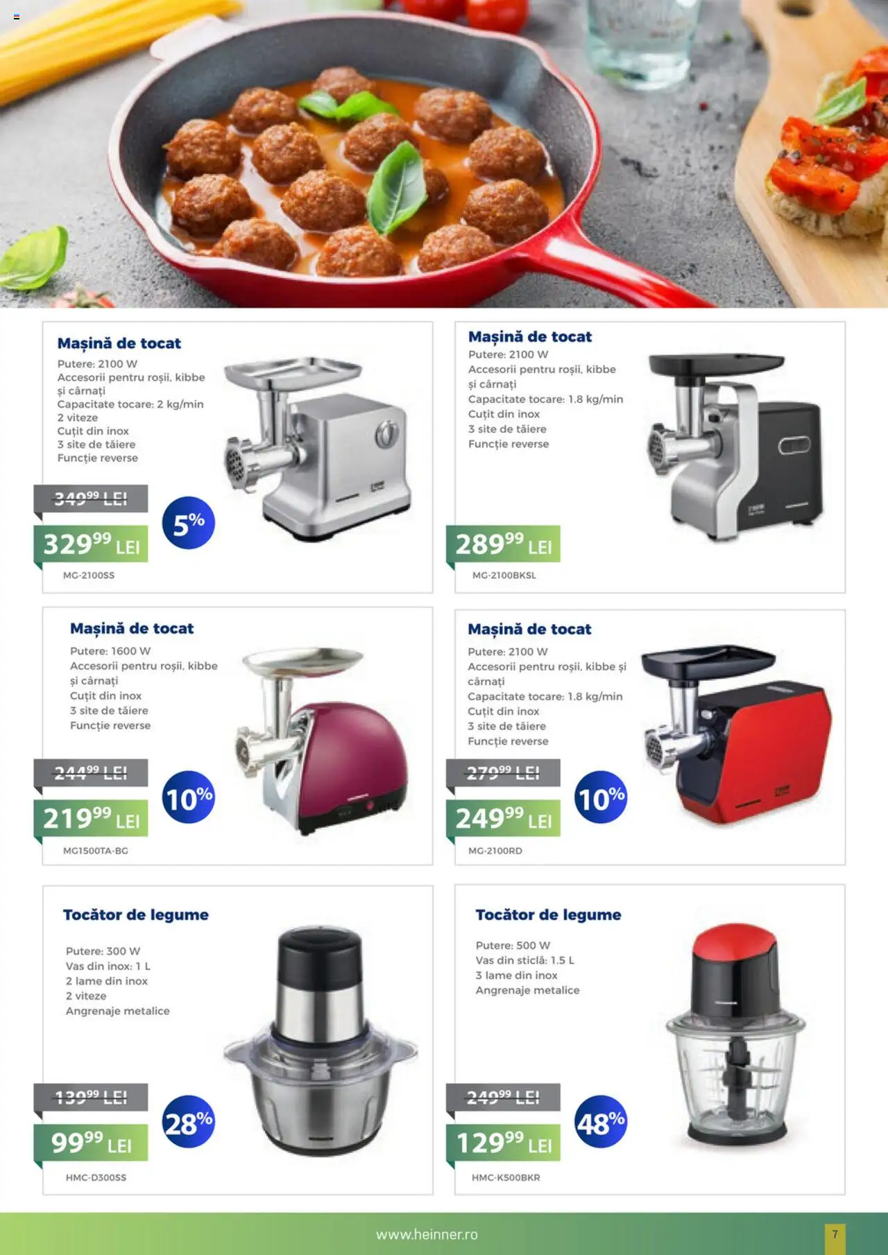 Catalog Carrefour 19 Martie - 24 Aprilie 2025 | Pagina 7 | Produse: Mașină de tocat, Cuțit, Tocător, Legume