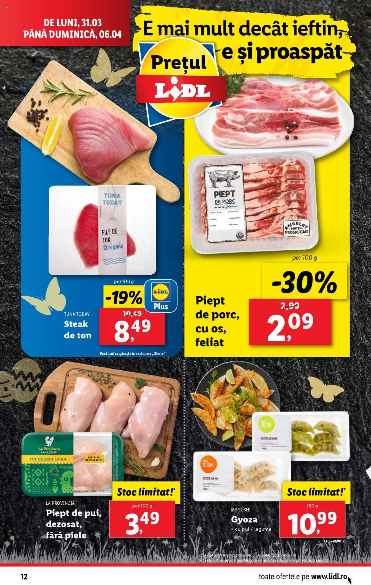 Catalog LIDL 31 Martie - 6 Aprilie 2025 | Pagina 12 | Produse: Sushi, Legume