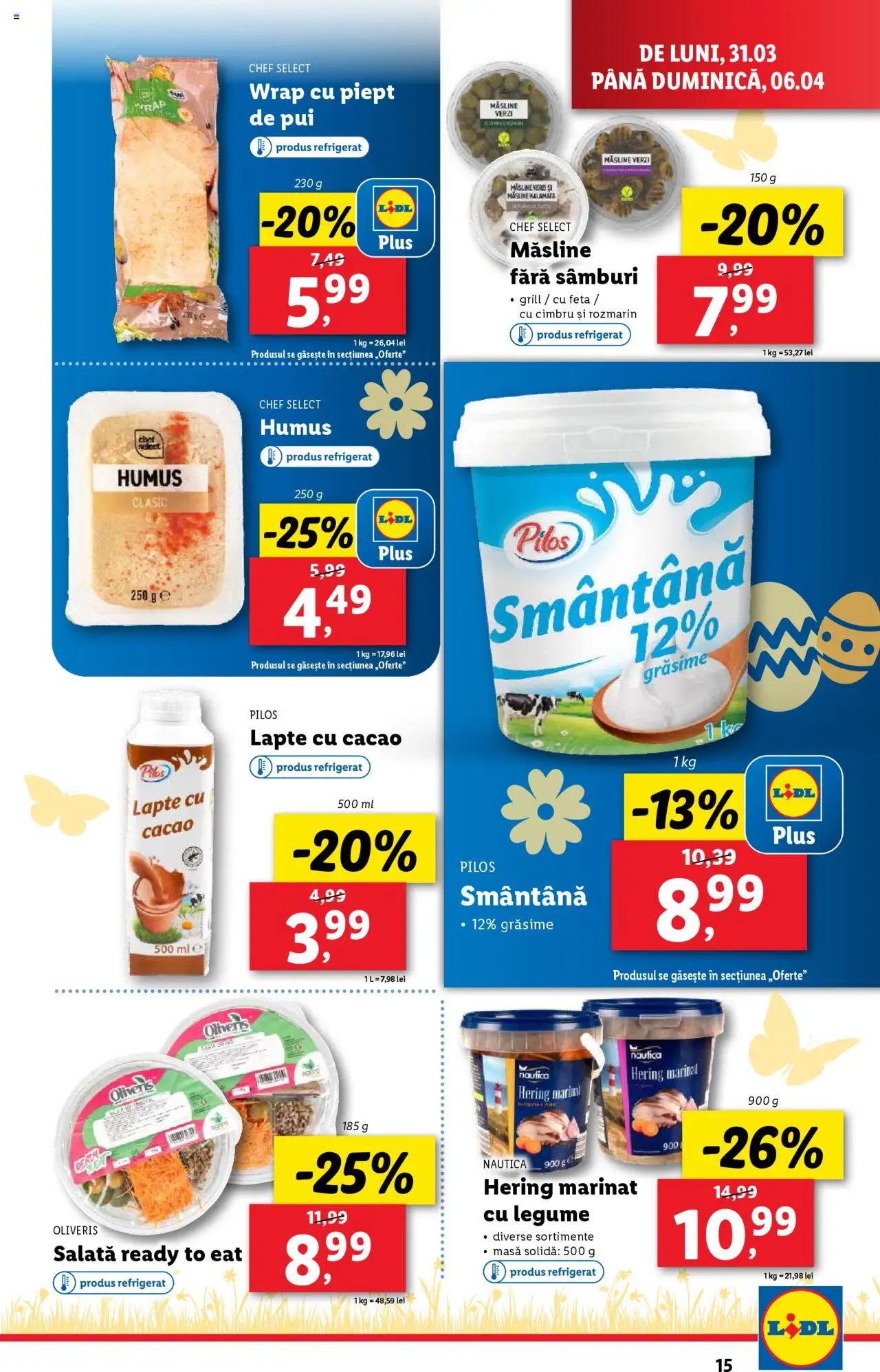 Catalog LIDL 31 Martie - 6 Aprilie 2025 | Pagina 15 | Produse: Grill, Masă, Cacao, Smântână