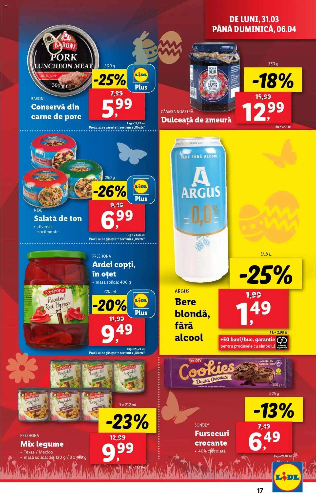 Catalog LIDL 31 Martie - 6 Aprilie 2025 | Pagina 17 | Produse: Masă, Ardei, Oțet, Legume