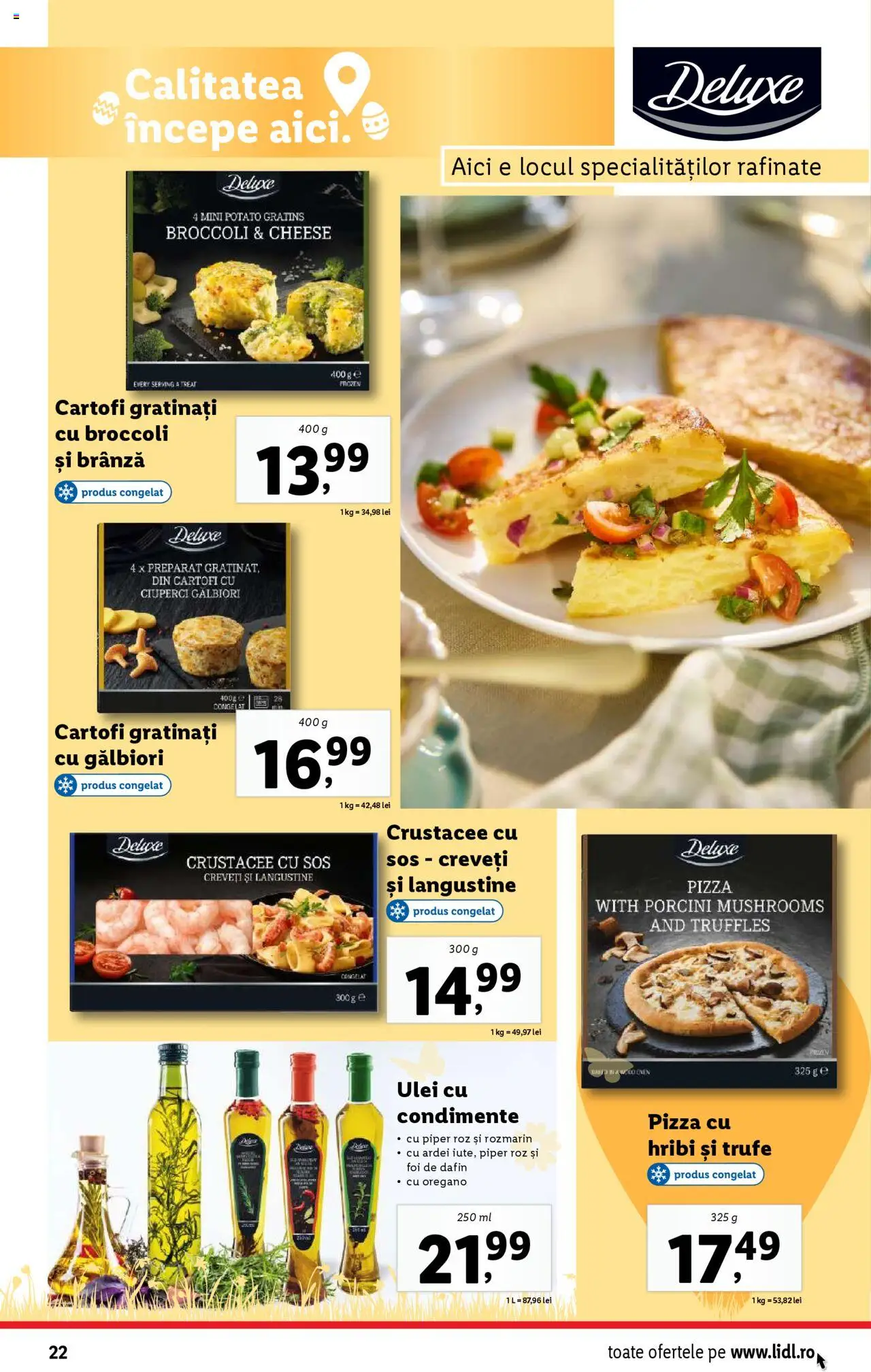 Catalog LIDL 31 Martie - 6 Aprilie 2025 | Pagina 22 | Produse: Ciuperci, Ulei, Pizza, Condimente