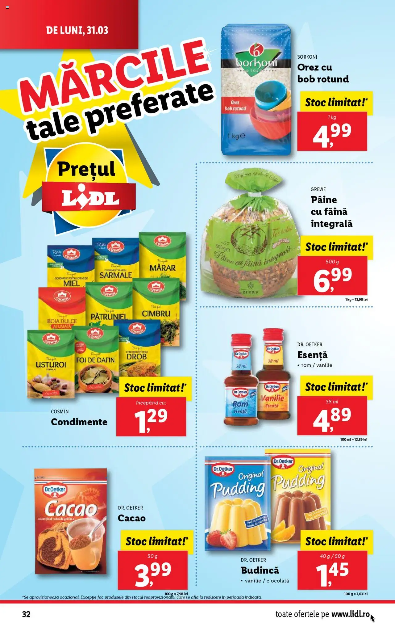Catalog LIDL 31 Martie - 6 Aprilie 2025 | Pagina 32 | Produse: Mărar, Pâine, Cacao, Usturoi