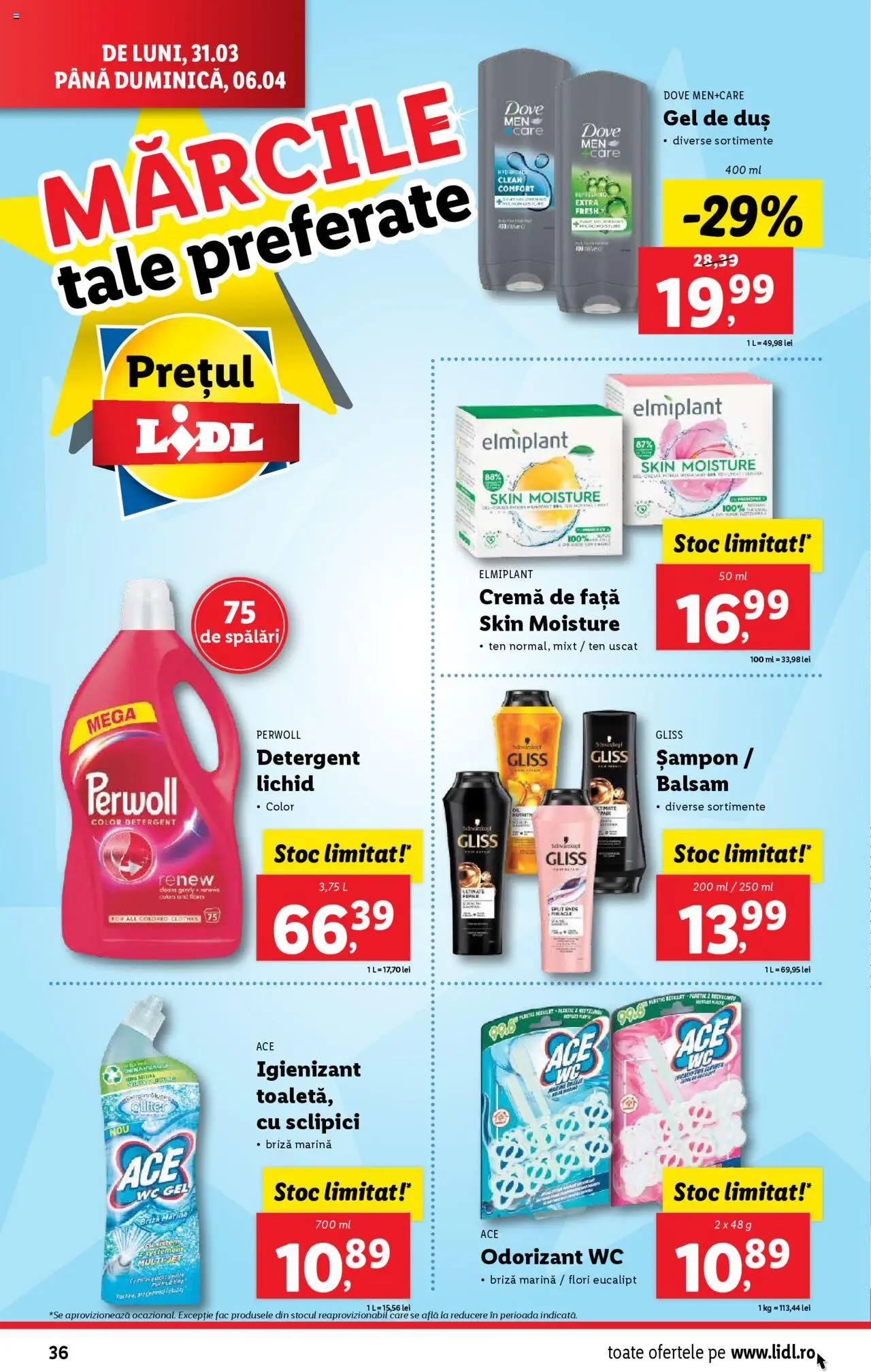 Catalog LIDL 31 Martie - 6 Aprilie 2025 | Pagina 36 | Produse: Pomelo, Șampon, Balsam, Cremă