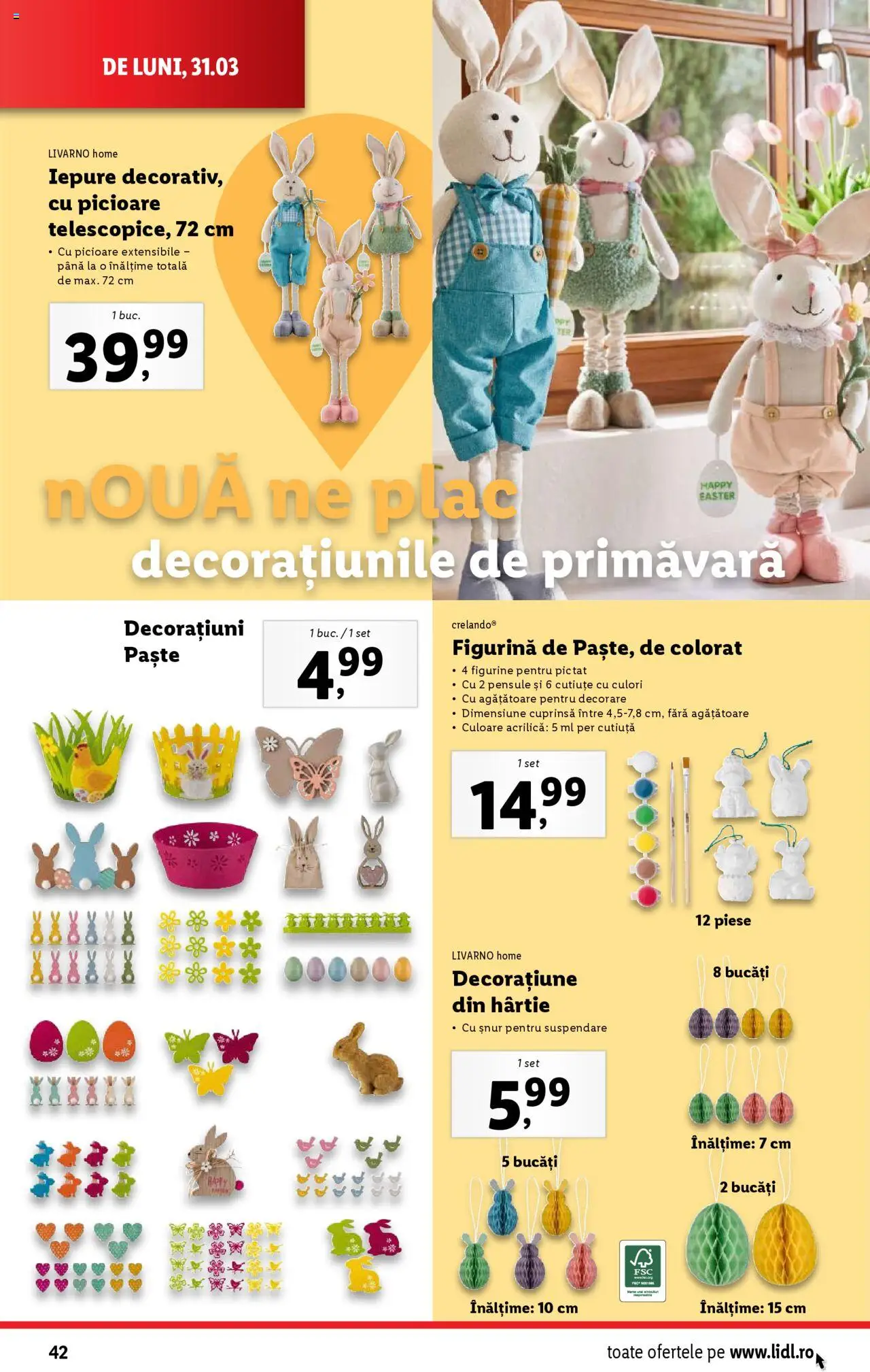 Catalog LIDL 31 Martie - 6 Aprilie 2025 | Pagina 42 | Produse: Paste