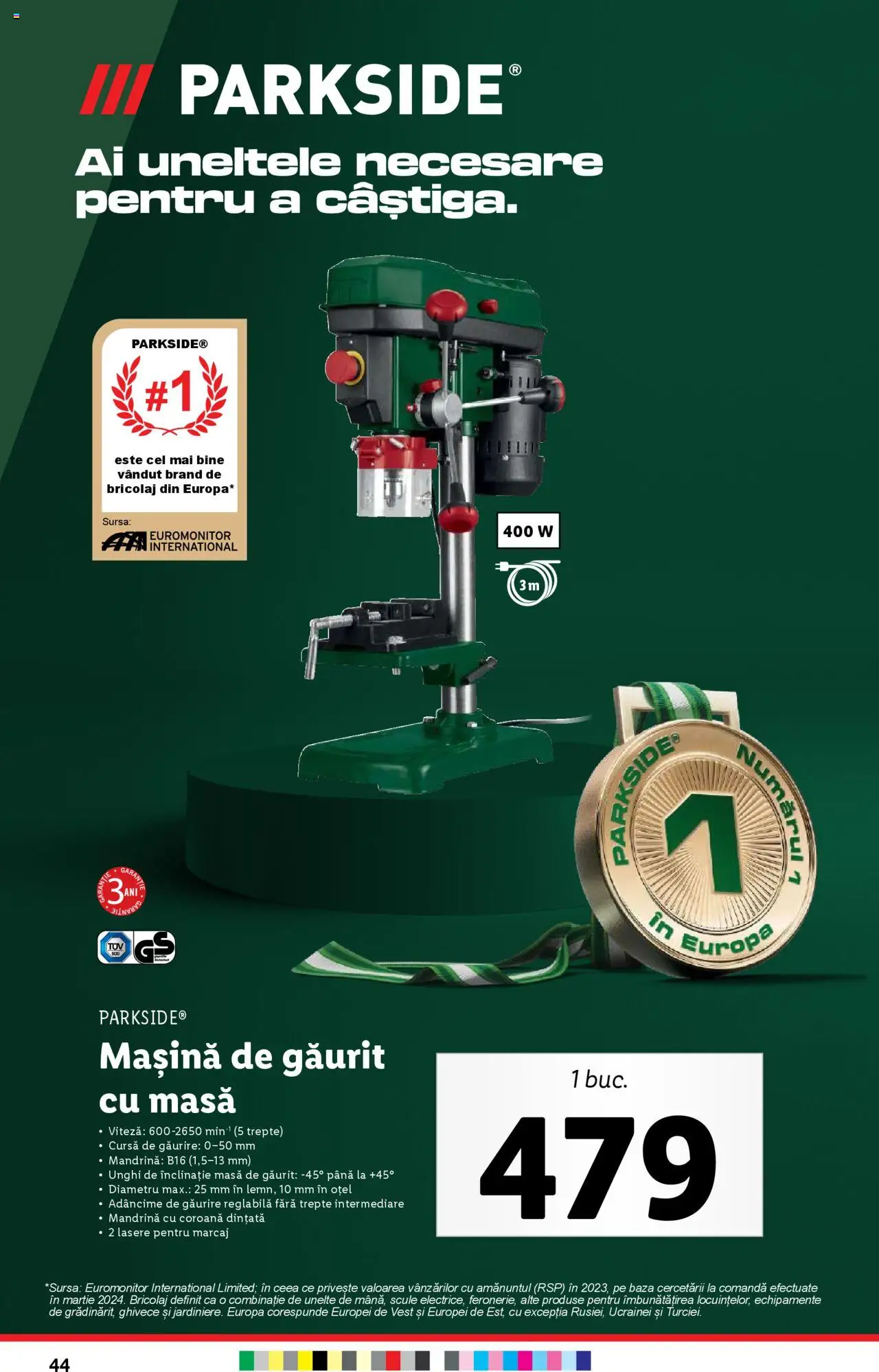 Catalog LIDL 31 Martie - 6 Aprilie 2025 | Pagina 44 | Produse: Mașină de găurit, Masă