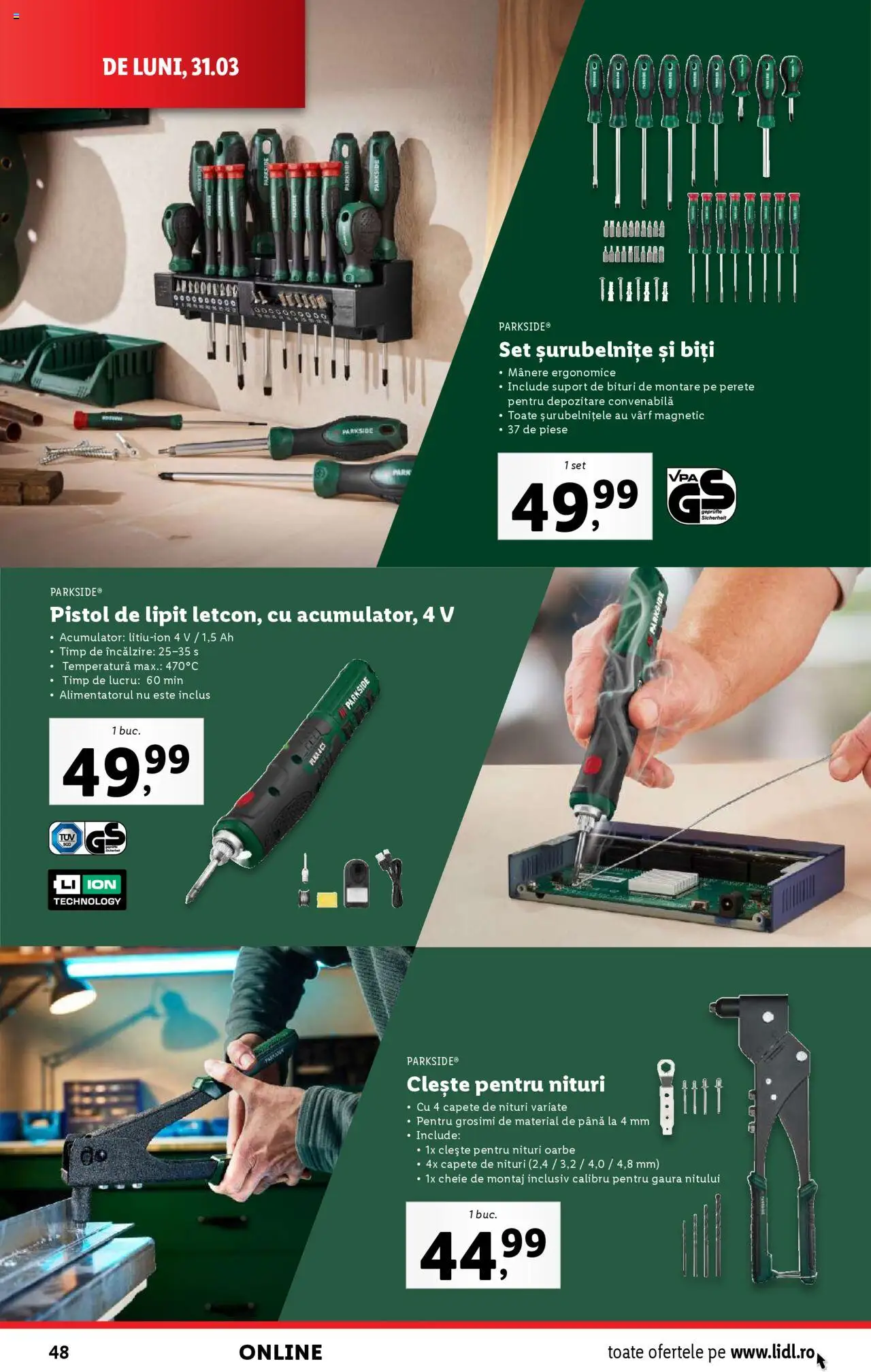 Catalog LIDL 31 Martie - 6 Aprilie 2025 | Pagina 48 | Produse: Clește