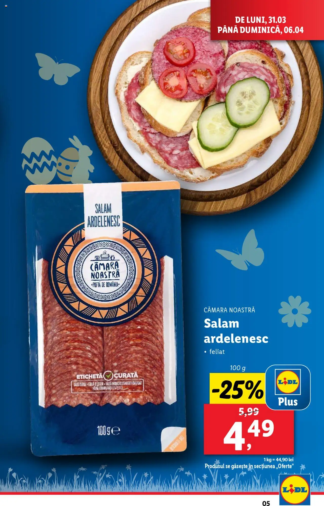 Catalog LIDL 31 Martie - 6 Aprilie 2025 | Pagina 5 | Produse: Salam