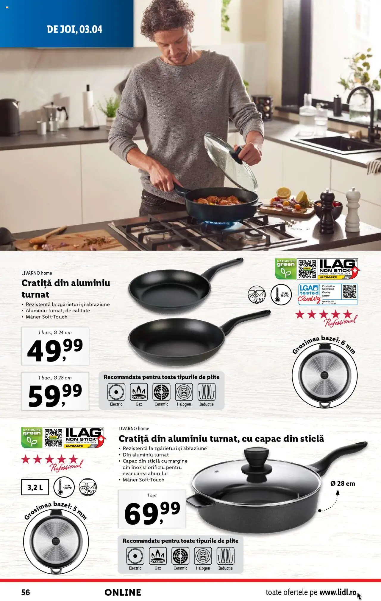 Catalog LIDL 31 Martie - 6 Aprilie 2025 | Pagina 56 | Produse: Cratiță, Mâner