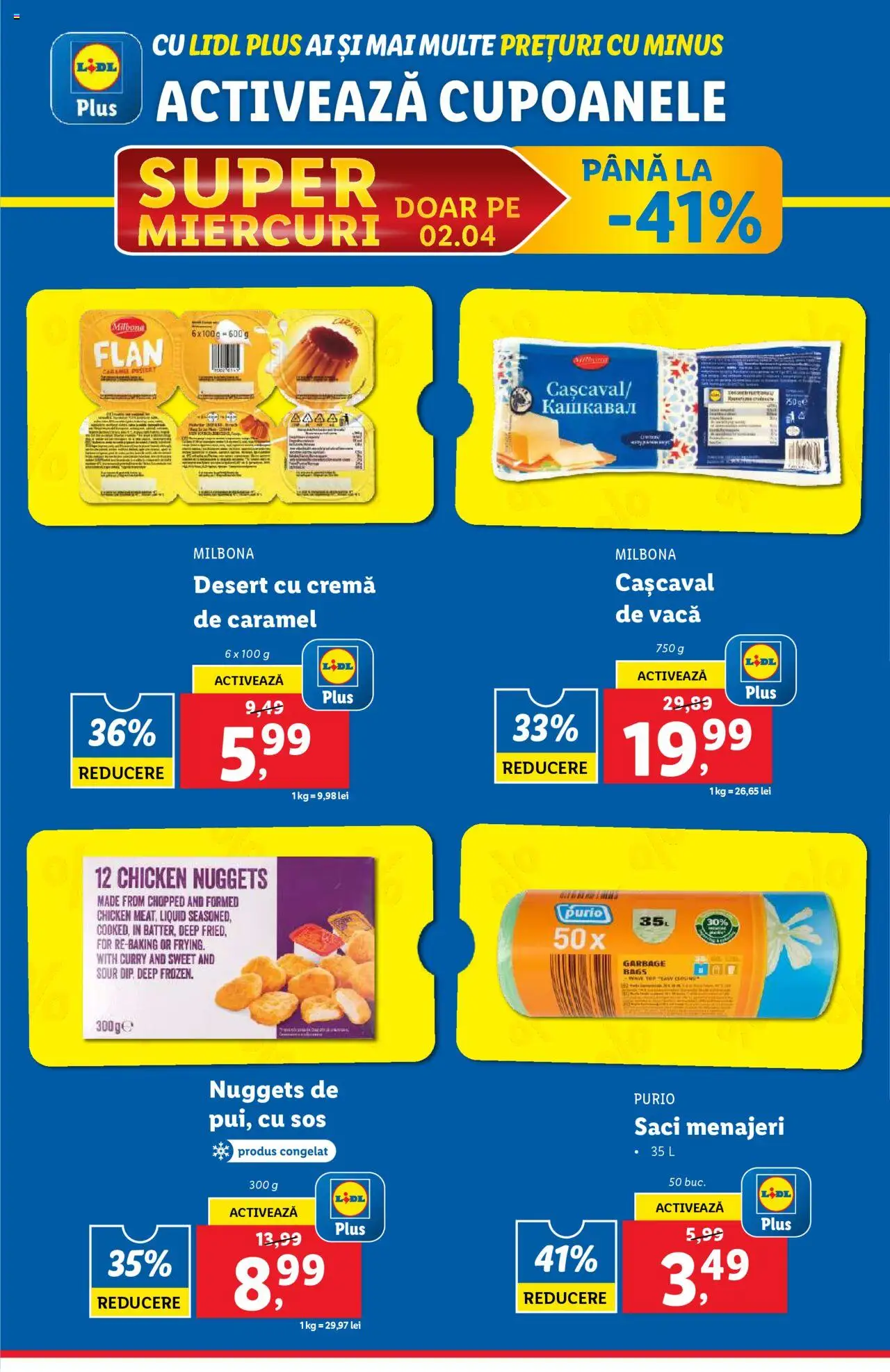 Catalog LIDL 31 Martie - 6 Aprilie 2025 | Pagina 62 | Produse: Saci menajeri, Cașcaval, Cremă, Sos