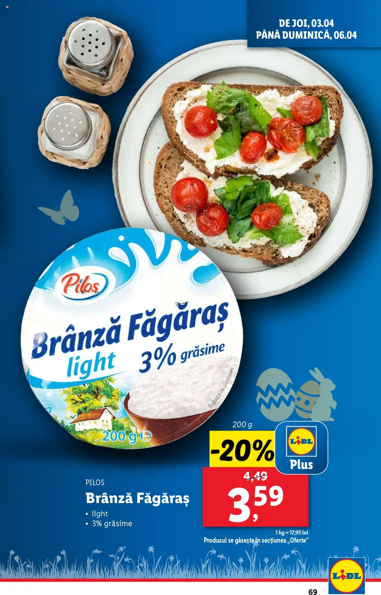 Catalog LIDL 31 Martie - 6 Aprilie 2025 | Pagina 69 | Produse: Toplar, Brânză