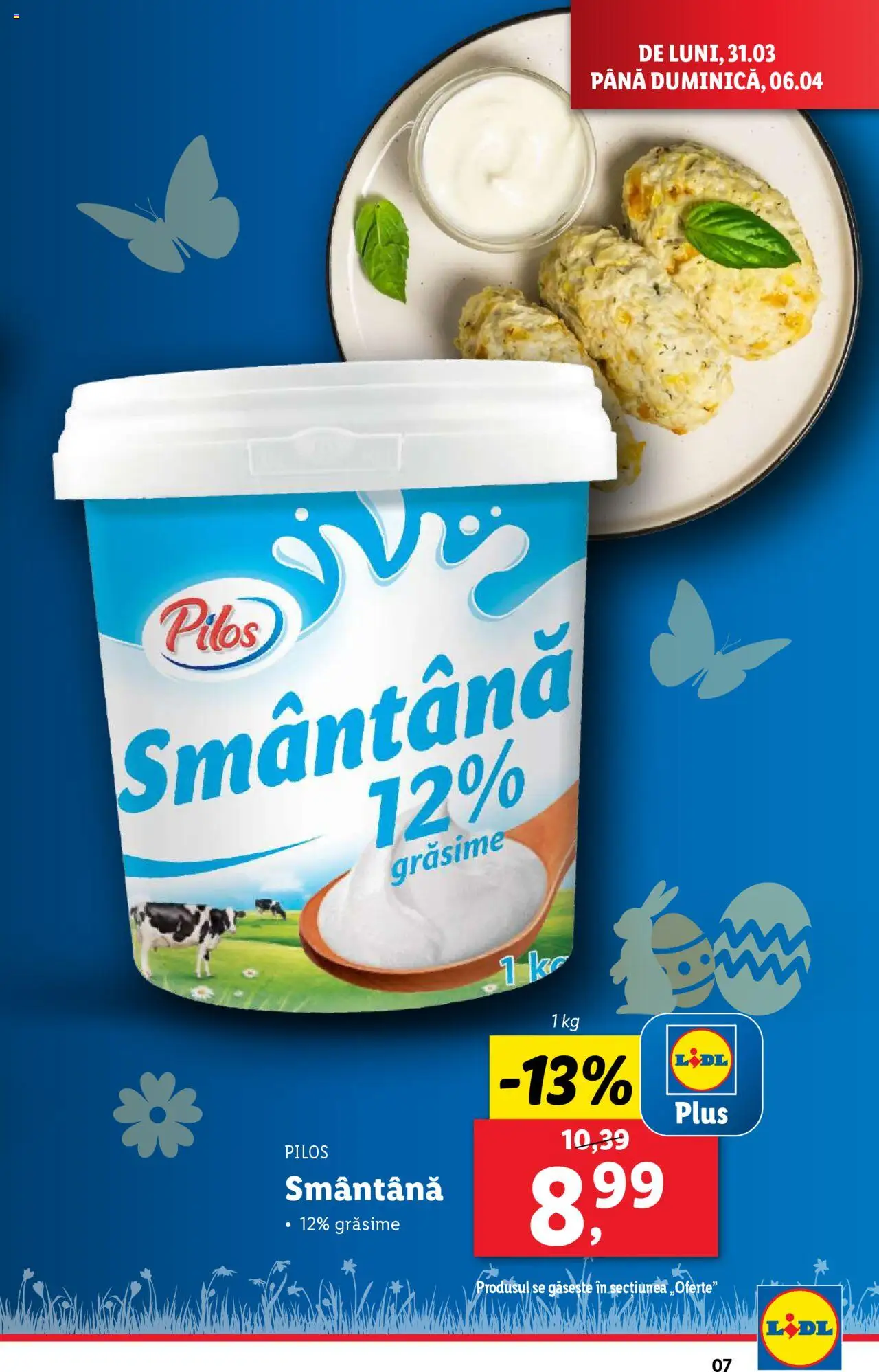 Catalog LIDL 31 Martie - 6 Aprilie 2025 | Pagina 7 | Produse: Toplar, Smântână