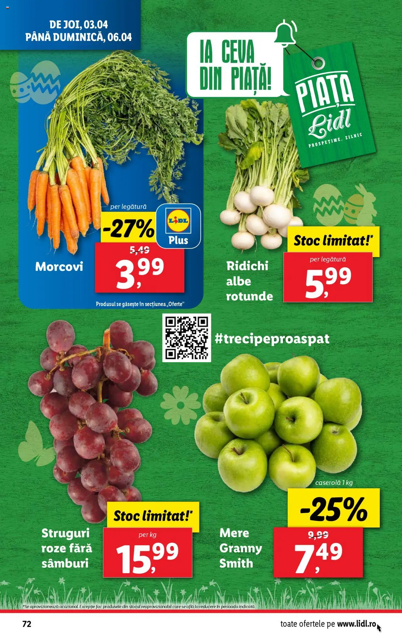 Catalog LIDL 31 Martie - 6 Aprilie 2025 | Pagina 72 | Produse: Struguri, Mere, Sıcak çikolata, Morcovi