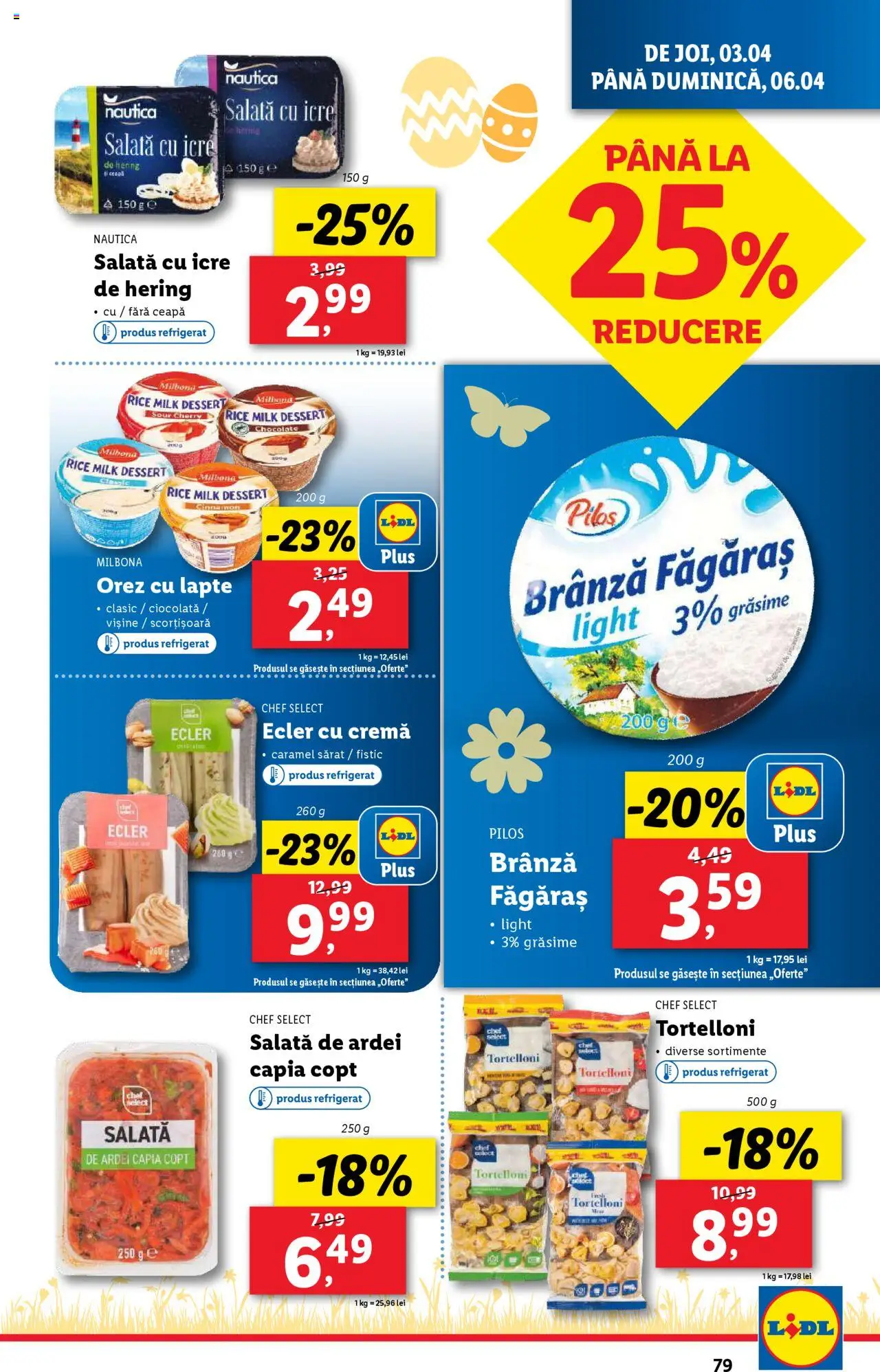Catalog LIDL 31 Martie - 6 Aprilie 2025 | Pagina 79 | Produse: Toplar, Ardei, Konuşturucu Kuş Yemleri, Salată cu icre
