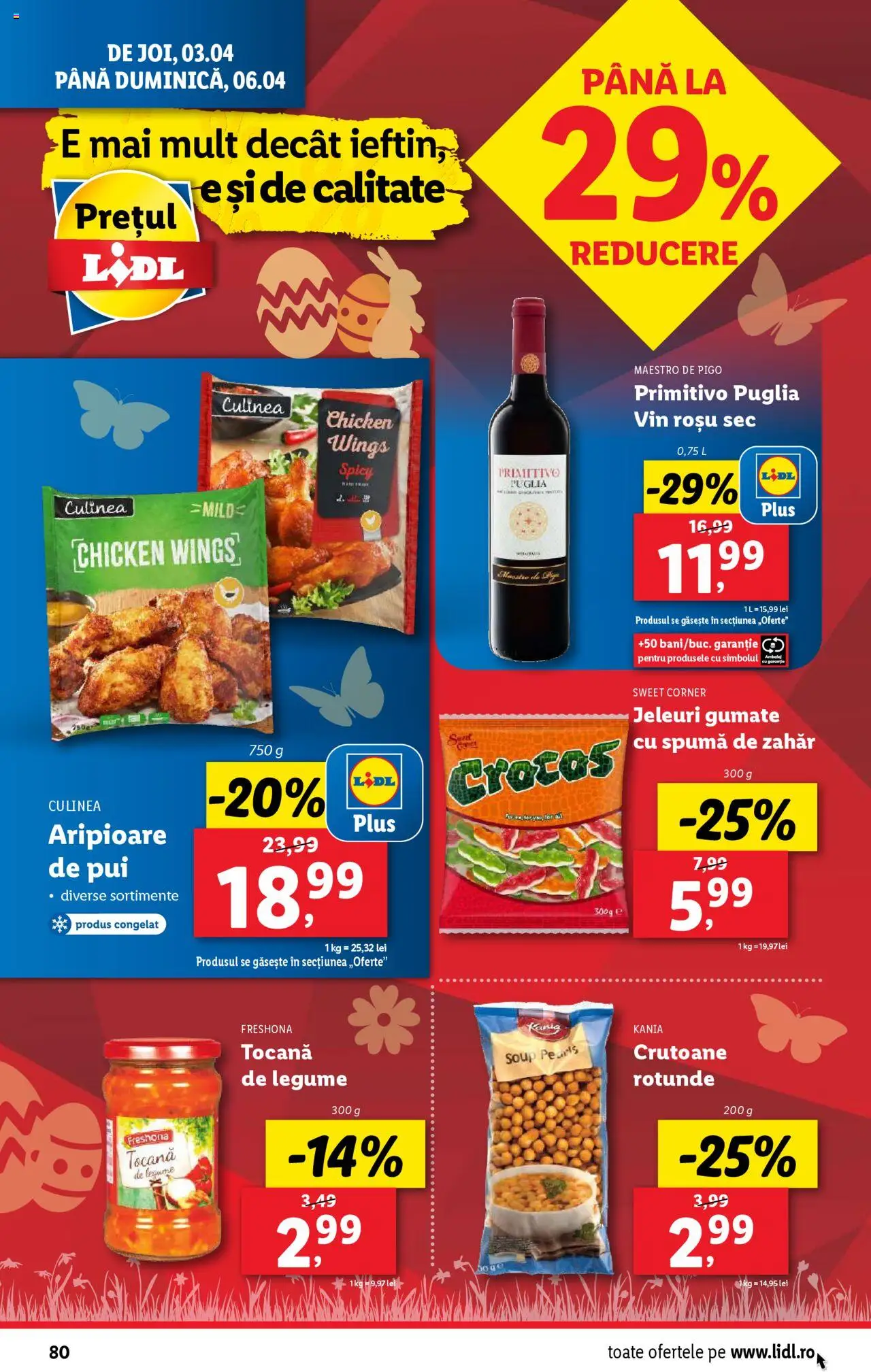 Catalog LIDL 31 Martie - 6 Aprilie 2025 | Pagina 80 | Produse: Vin, Legume, Jeleuri, Zahăr