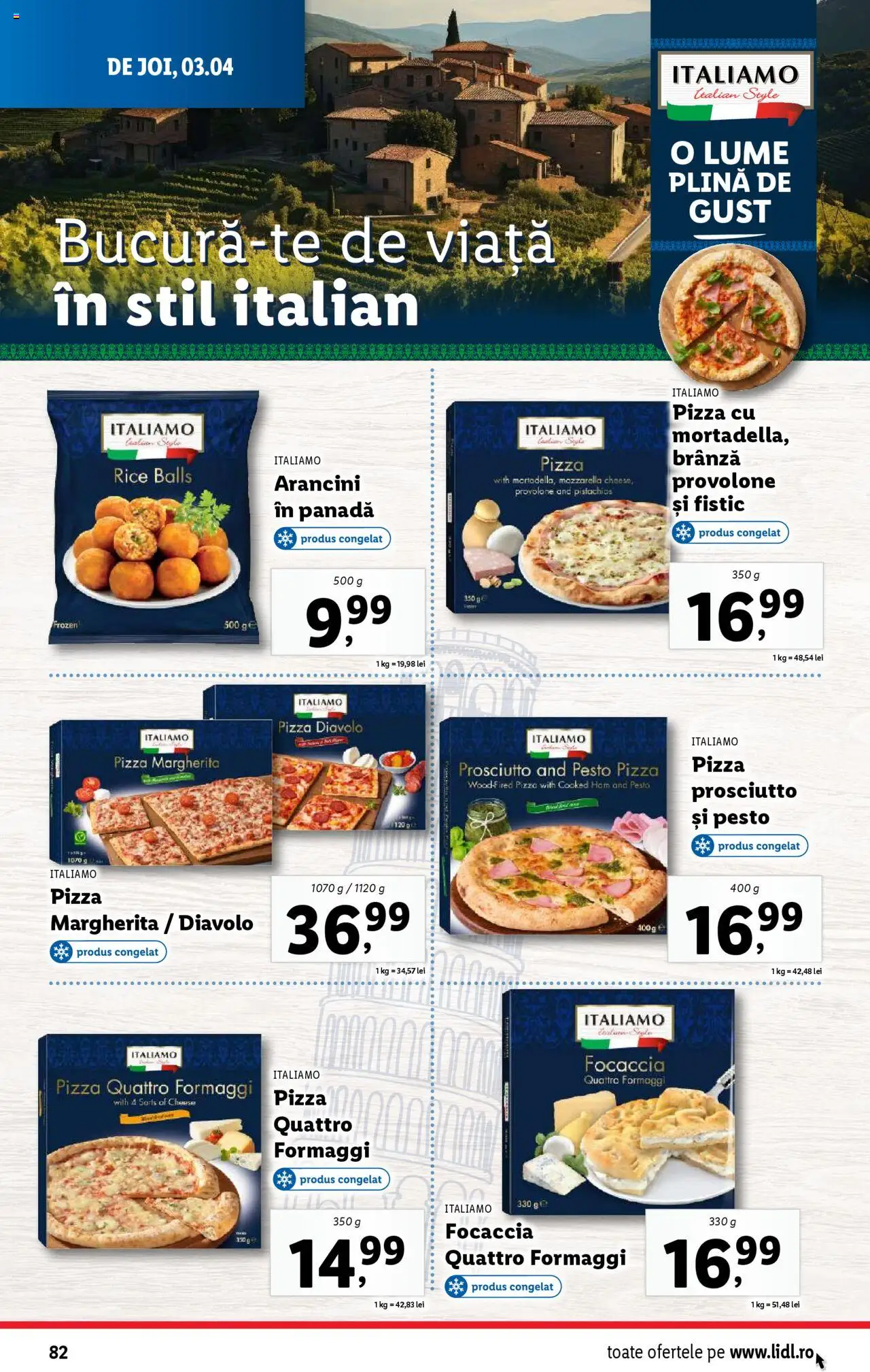 Catalog LIDL 31 Martie - 6 Aprilie 2025 | Pagina 82 | Produse: Delgeç, Mozzarella, Pizza, Kanca
