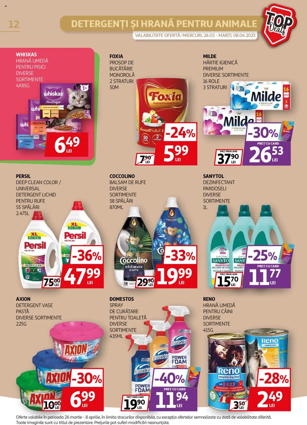 Catalog Auchan 26 Martie - 8 Aprilie 2025 | Pagina 12 | Produse: Pomelo, Role, Toaletă, Detergent