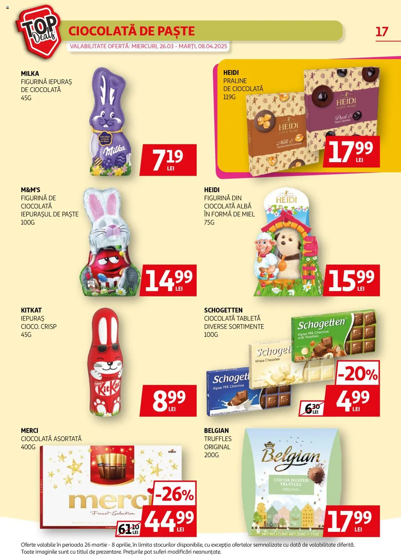 Catalog Auchan 26 Martie - 8 Aprilie 2025 | Pagina 17 | Produse: Tabletă, Praline, Ciocolată, Paste