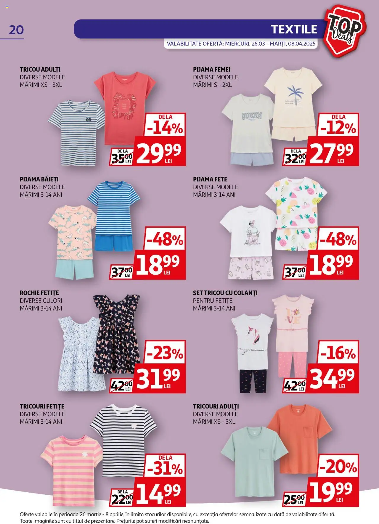 Catalog Auchan 26 Martie - 8 Aprilie 2025 | Pagina 20 | Produse: Rochie, Tricou, Colanți