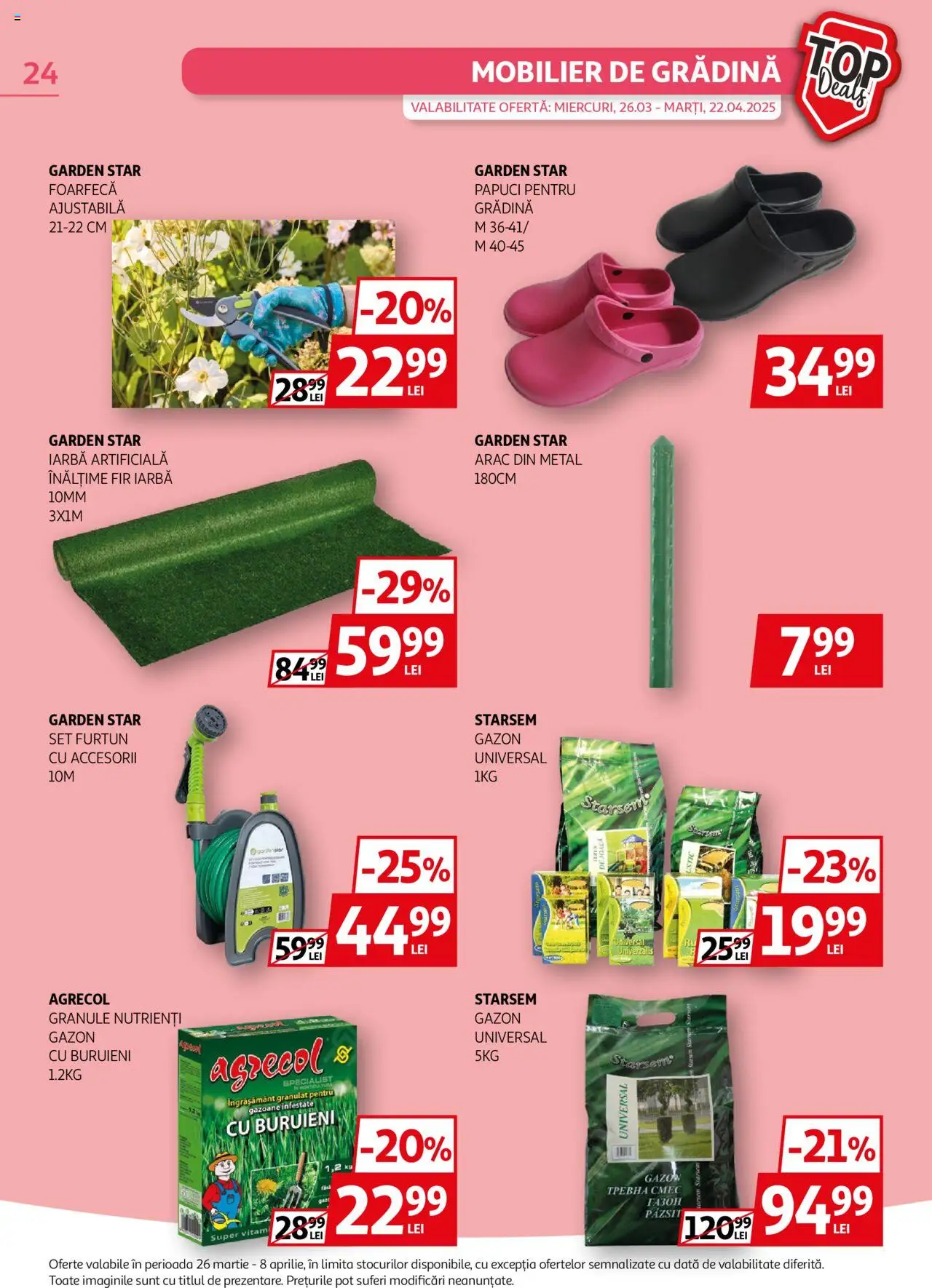 Catalog Auchan 26 Martie - 8 Aprilie 2025 | Pagina 24 | Produse: Iarbă artificială, Papuci