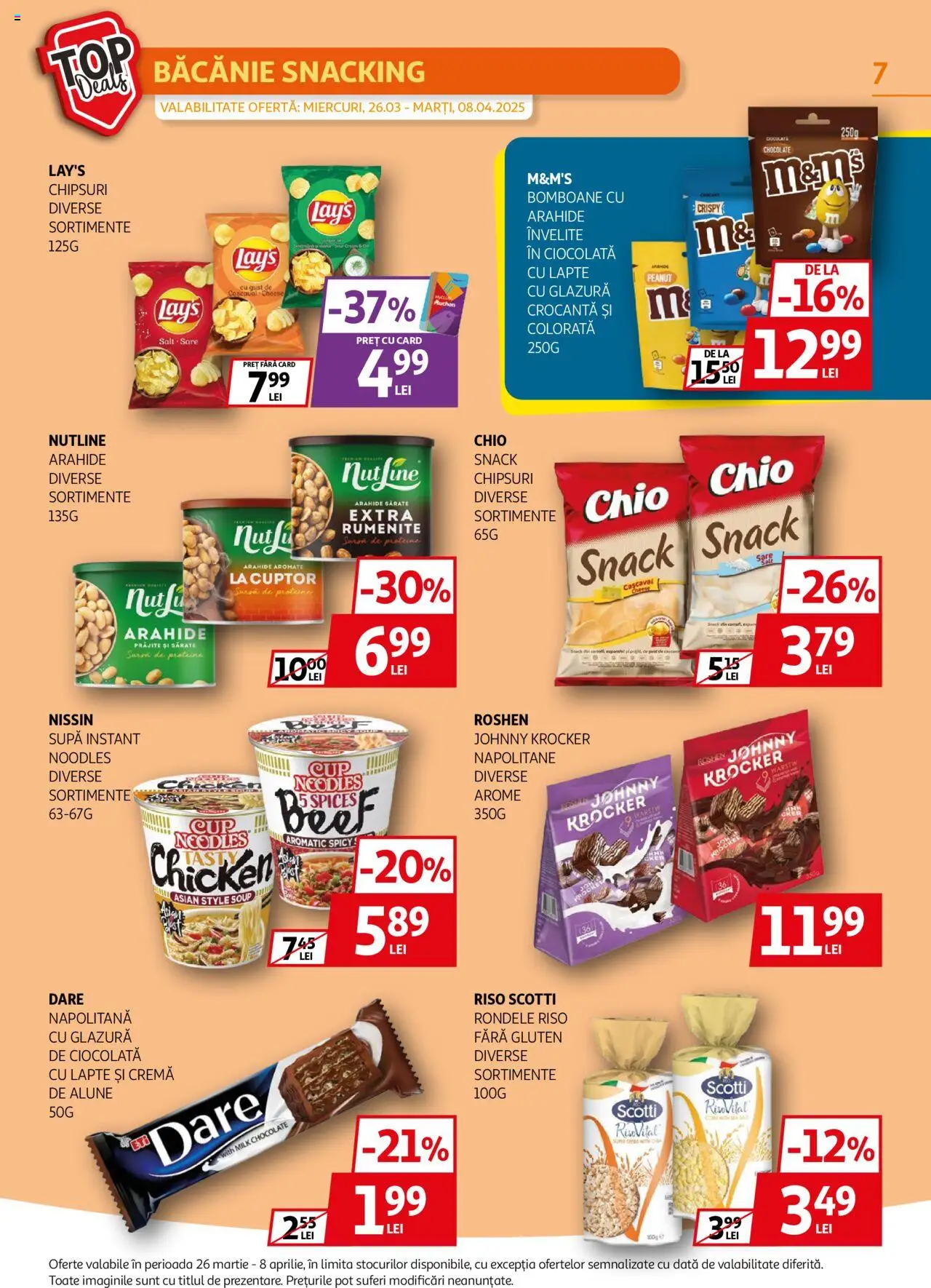 Catalog Auchan 26 Martie - 8 Aprilie 2025 | Pagina 7 | Produse: Delgeç, Masaüstü kılıfı, Cuptor, Chipsuri