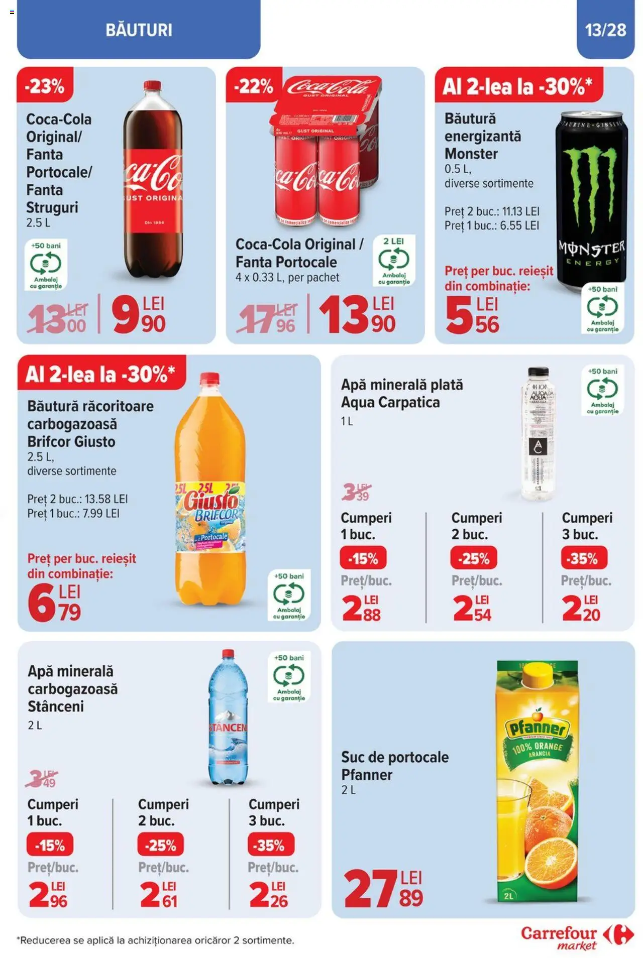 Catalog Carrefour 26 Martie - 1 Aprilie 2025 | Pagina 13 | Produse: Struguri, Yazı tahtası kalemi, Suc, Apă