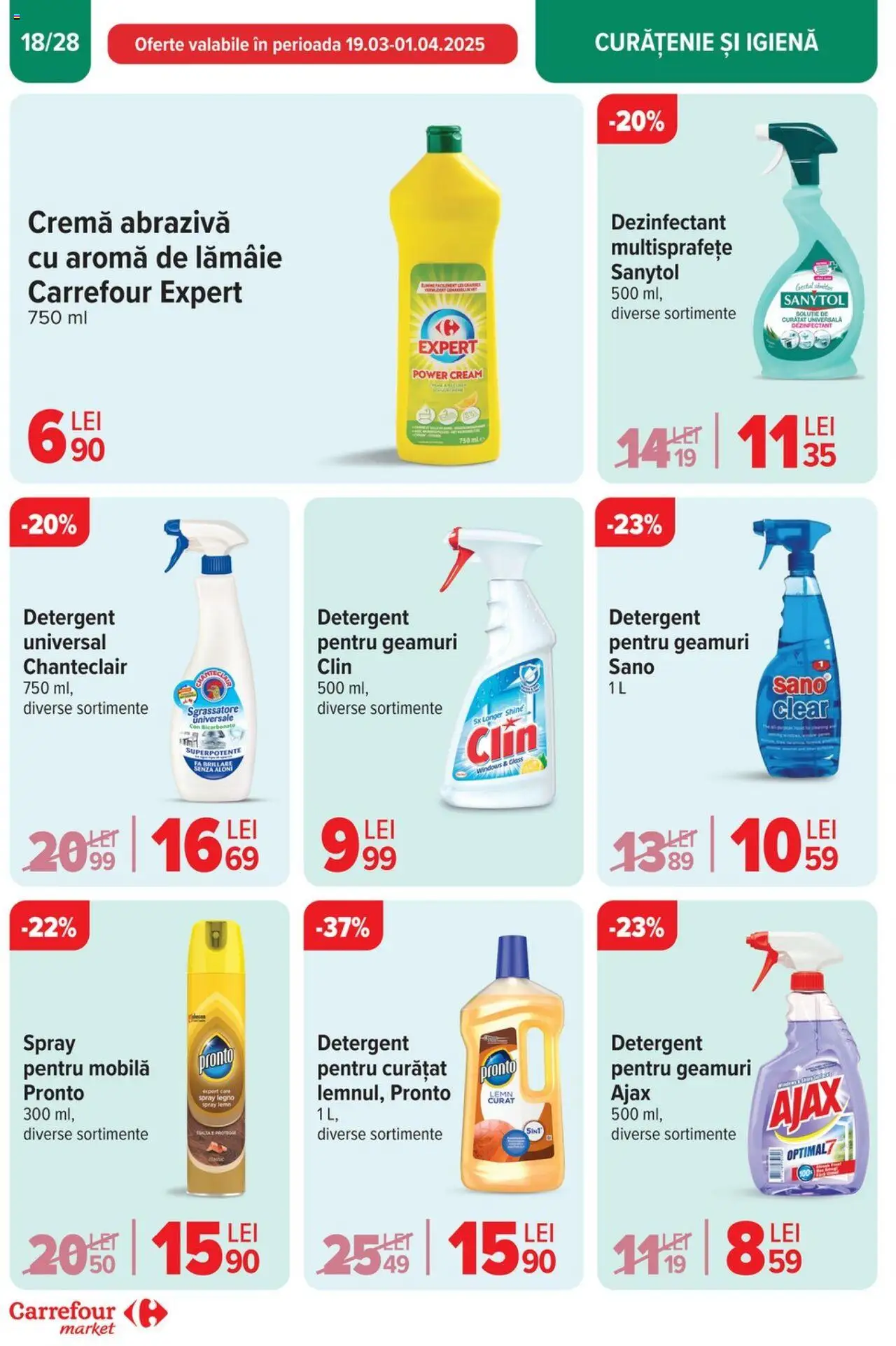 Catalog Carrefour 26 Martie - 1 Aprilie 2025 | Pagina 18 | Produse: Cremă, Detergent, Lămâie