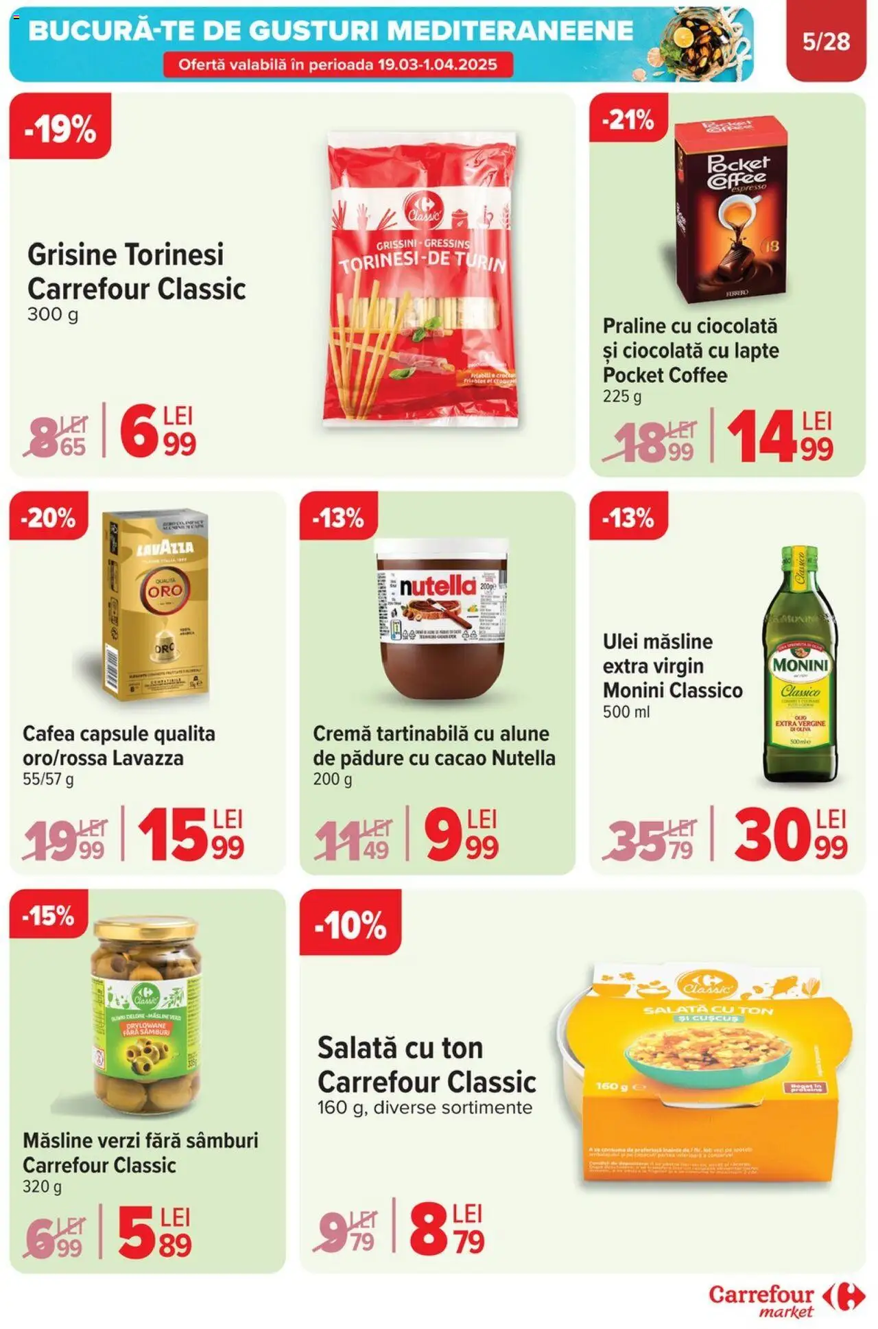 Catalog Carrefour 26 Martie - 1 Aprilie 2025 | Pagina 5 | Produse: Măsline, Alune, Ulei, Ciocolată