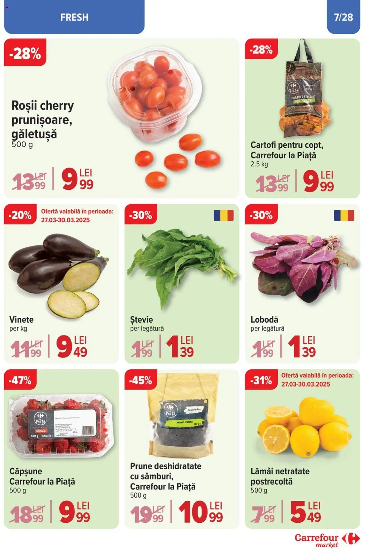 Catalog Carrefour 26 Martie - 1 Aprilie 2025 | Pagina 7 | Produse: Roșii, Prune, Căpșuni, Cartofi