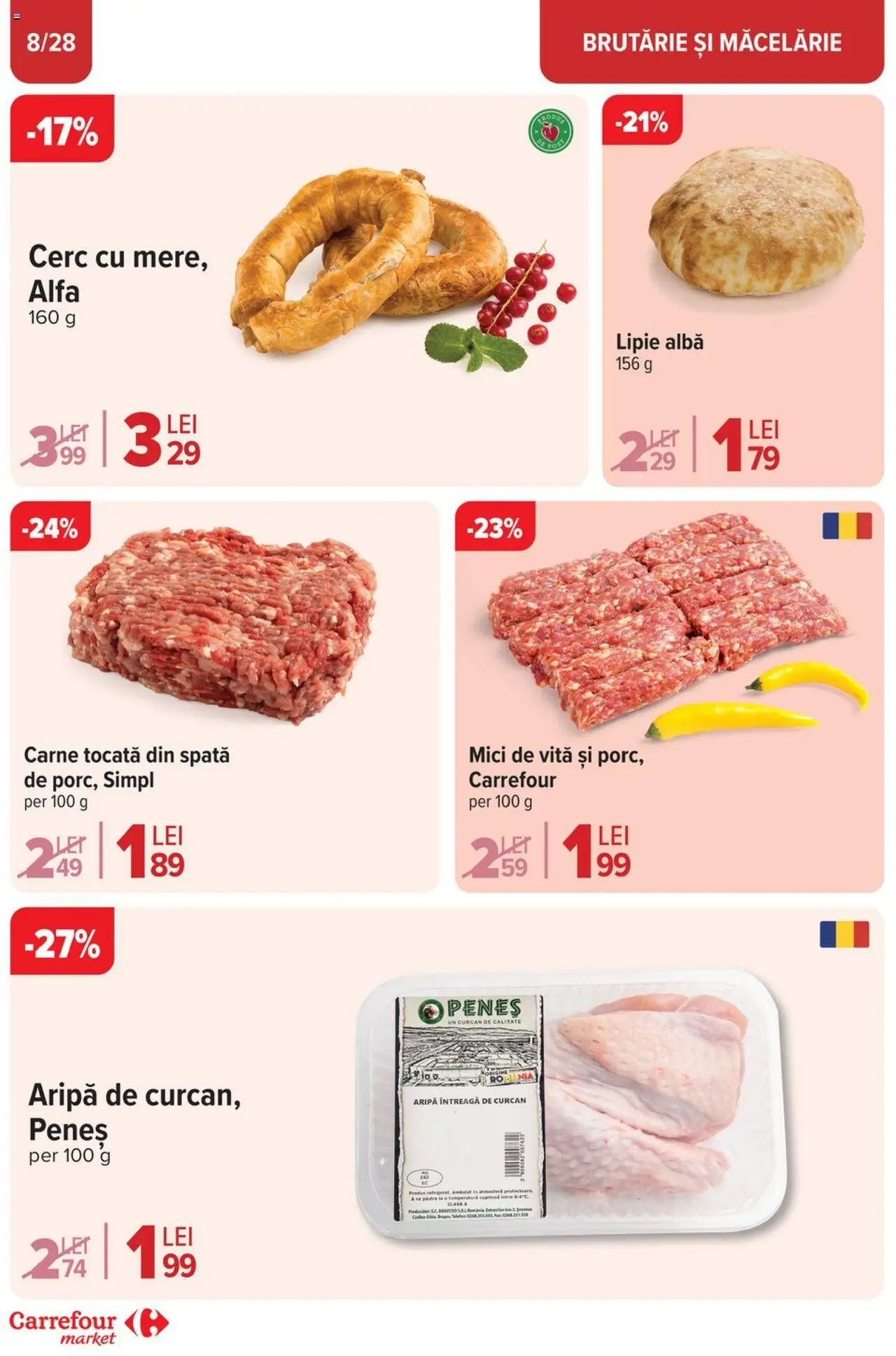 Catalog Carrefour 26 Martie - 1 Aprilie 2025 | Pagina 8 | Produse: Mici, Carne tocată