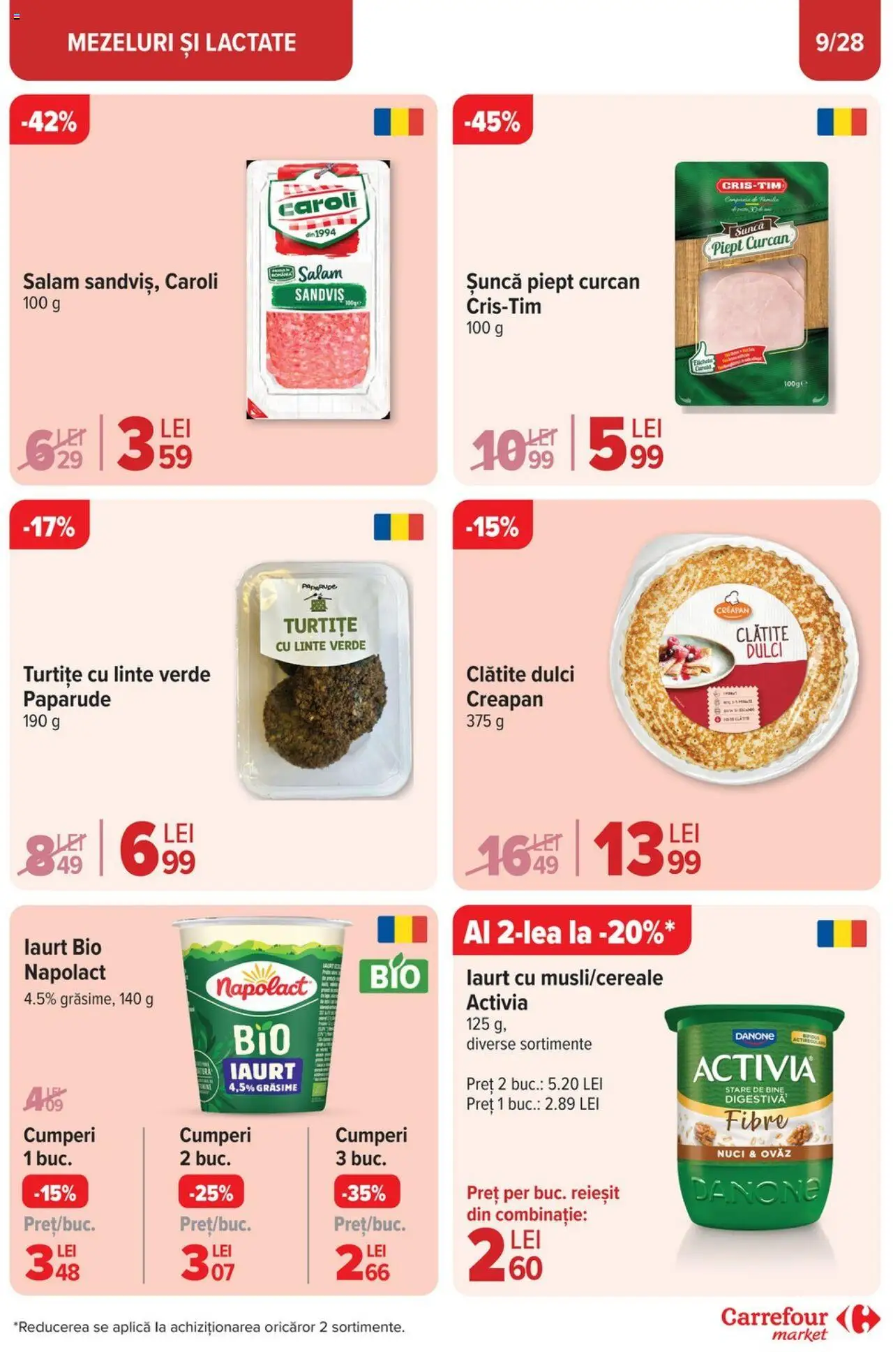 Catalog Carrefour 26 Martie - 1 Aprilie 2025 | Pagina 9 | Produse: Clătite, Iaurt, Șuncă, Nuci
