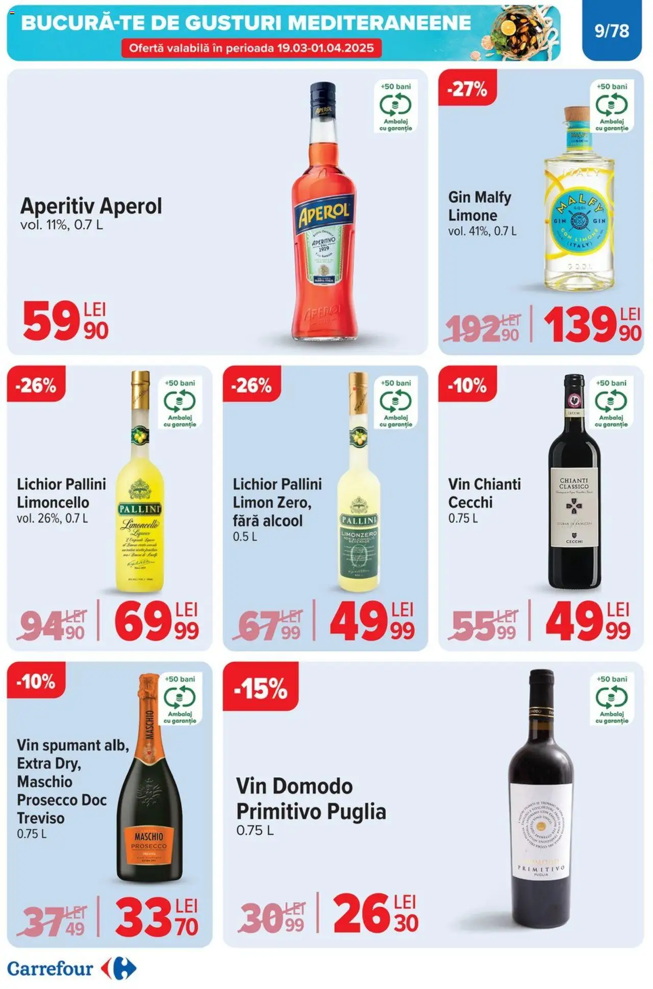 Catalog Carrefour 26 Martie - 1 Aprilie 2025 | Pagina 10 | Produse: Lichior, Prosecco, Vin, Aperol