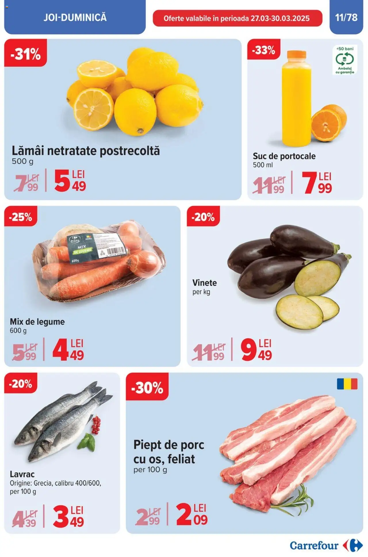 Catalog Carrefour 26 Martie - 1 Aprilie 2025 | Pagina 12 | Produse: Suc, Portocale, Legume