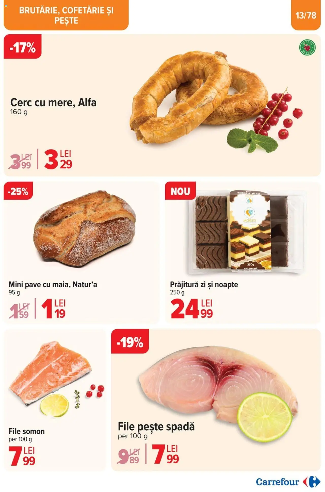 Catalog Carrefour 26 Martie - 1 Aprilie 2025 | Pagina 14 | Produse: Prăjitură, Pește