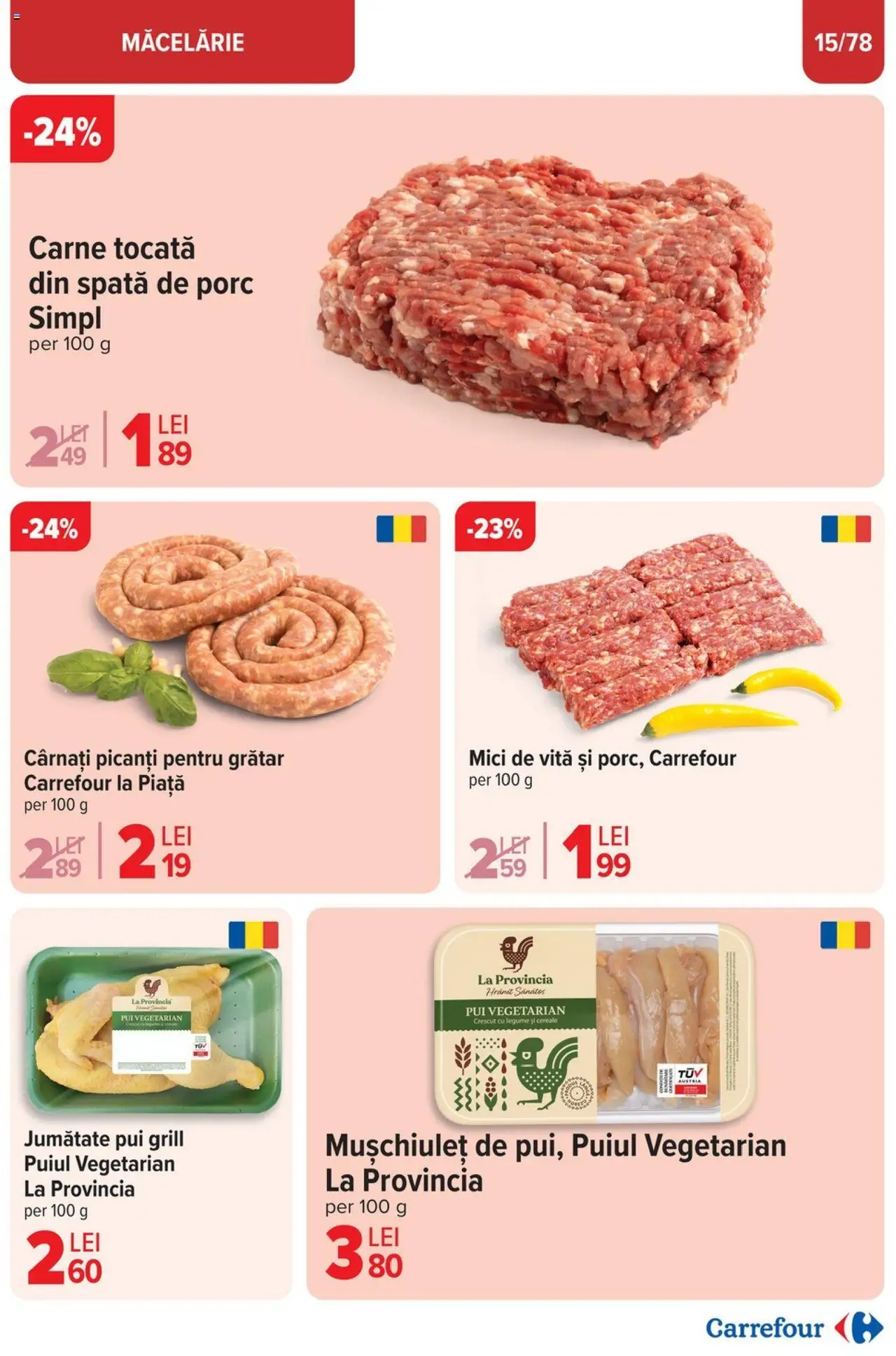 Catalog Carrefour 26 Martie - 1 Aprilie 2025 | Pagina 16 | Produse: Grătar, Carne tocată, Legume, Cârnați
