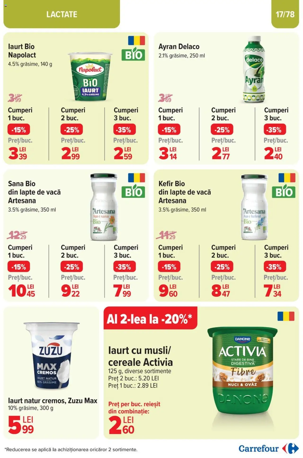 Catalog Carrefour 26 Martie - 1 Aprilie 2025 | Pagina 18 | Produse: Şerit ödül, Lapte, Iaurt, Nuci