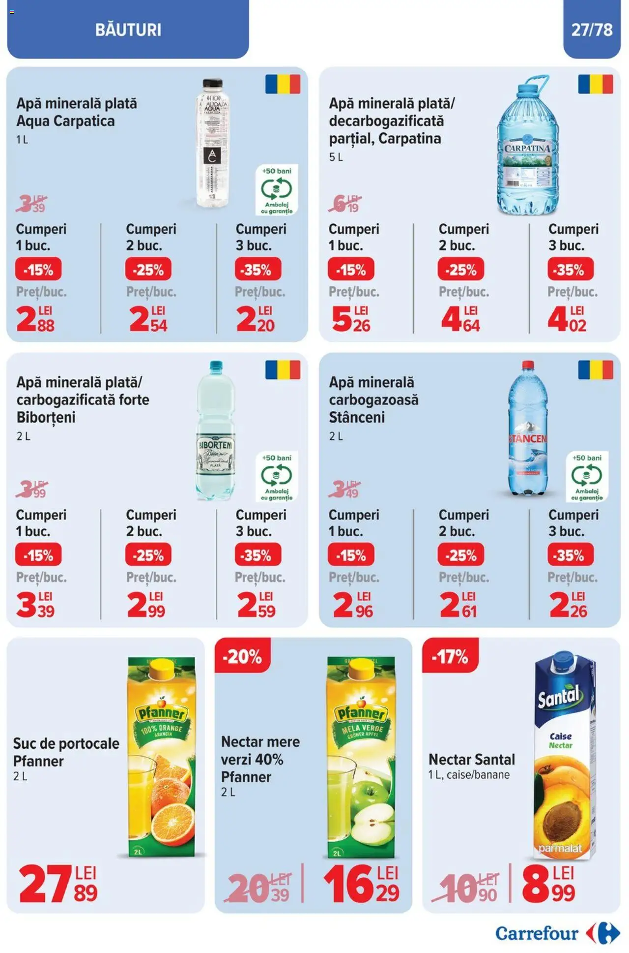 Catalog Carrefour 26 Martie - 1 Aprilie 2025 | Pagina 28 | Produse: Yazı tahtası kalemi, Suc, Ahtapot, Apă