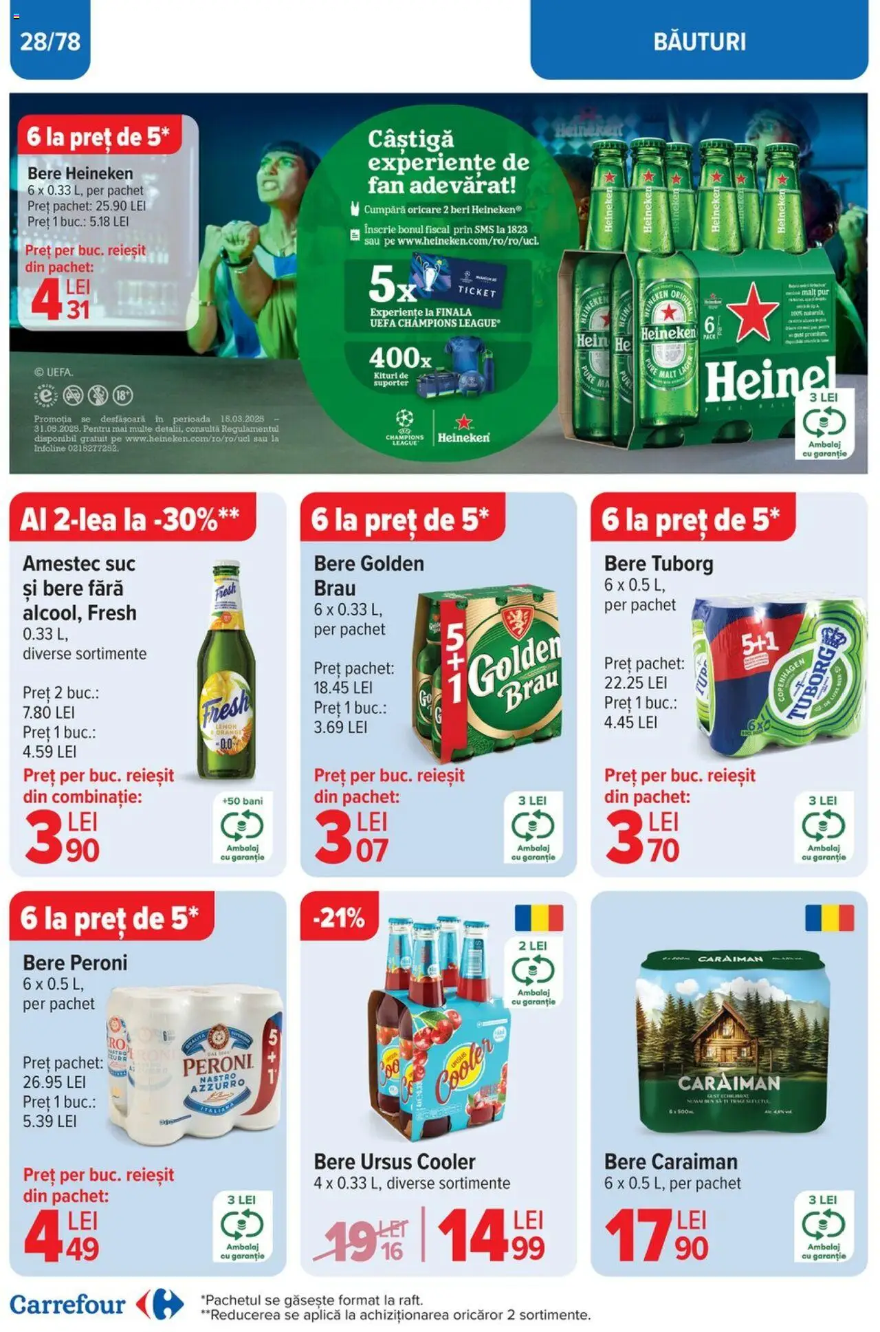 Catalog Carrefour 26 Martie - 1 Aprilie 2025 | Pagina 29 | Produse: Suc, Bere