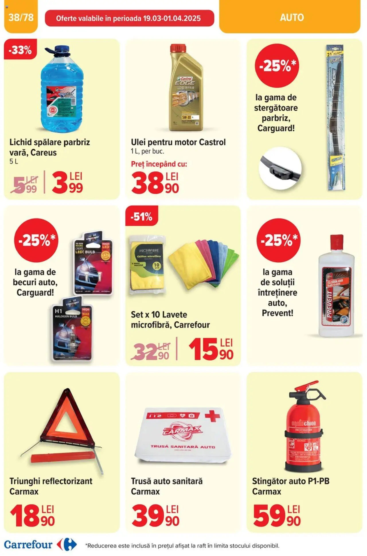 Catalog Carrefour 26 Martie - 1 Aprilie 2025 | Pagina 39 | Produse: Raft, Ulei, Lavete