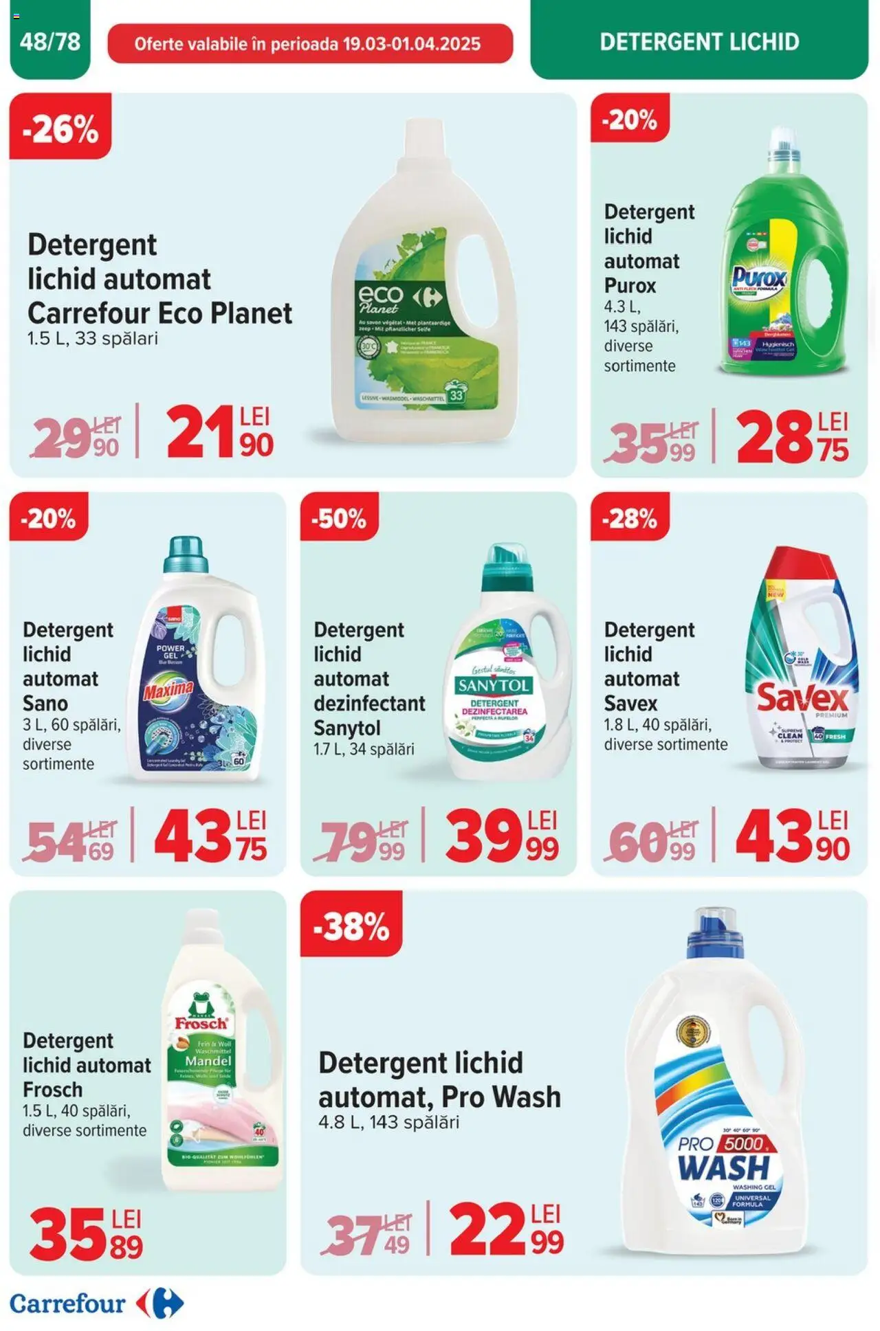 Catalog Carrefour 26 Martie - 1 Aprilie 2025 | Pagina 49 | Produse: Pomelo, Detergent