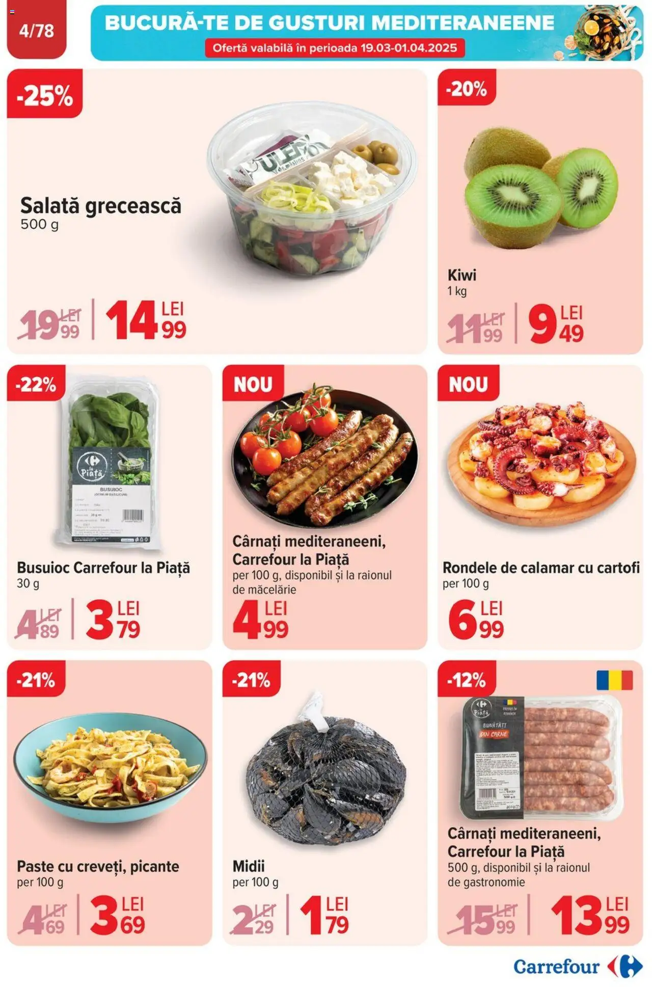 Catalog Carrefour 26 Martie - 1 Aprilie 2025 | Pagina 5 | Produse: Kiwi, Salată, Cartofi, Cârnați