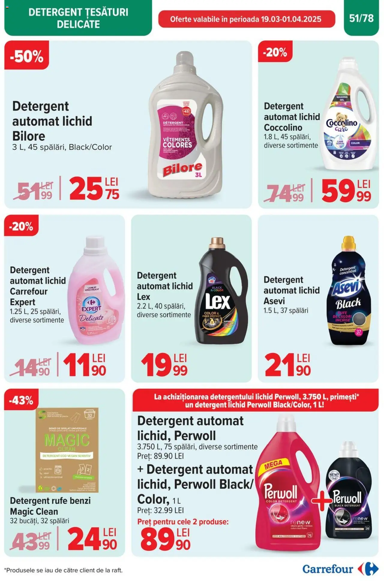 Catalog Carrefour 26 Martie - 1 Aprilie 2025 | Pagina 52 | Produse: Pomelo, Kedi Ödül Oyuncakları, Detergent