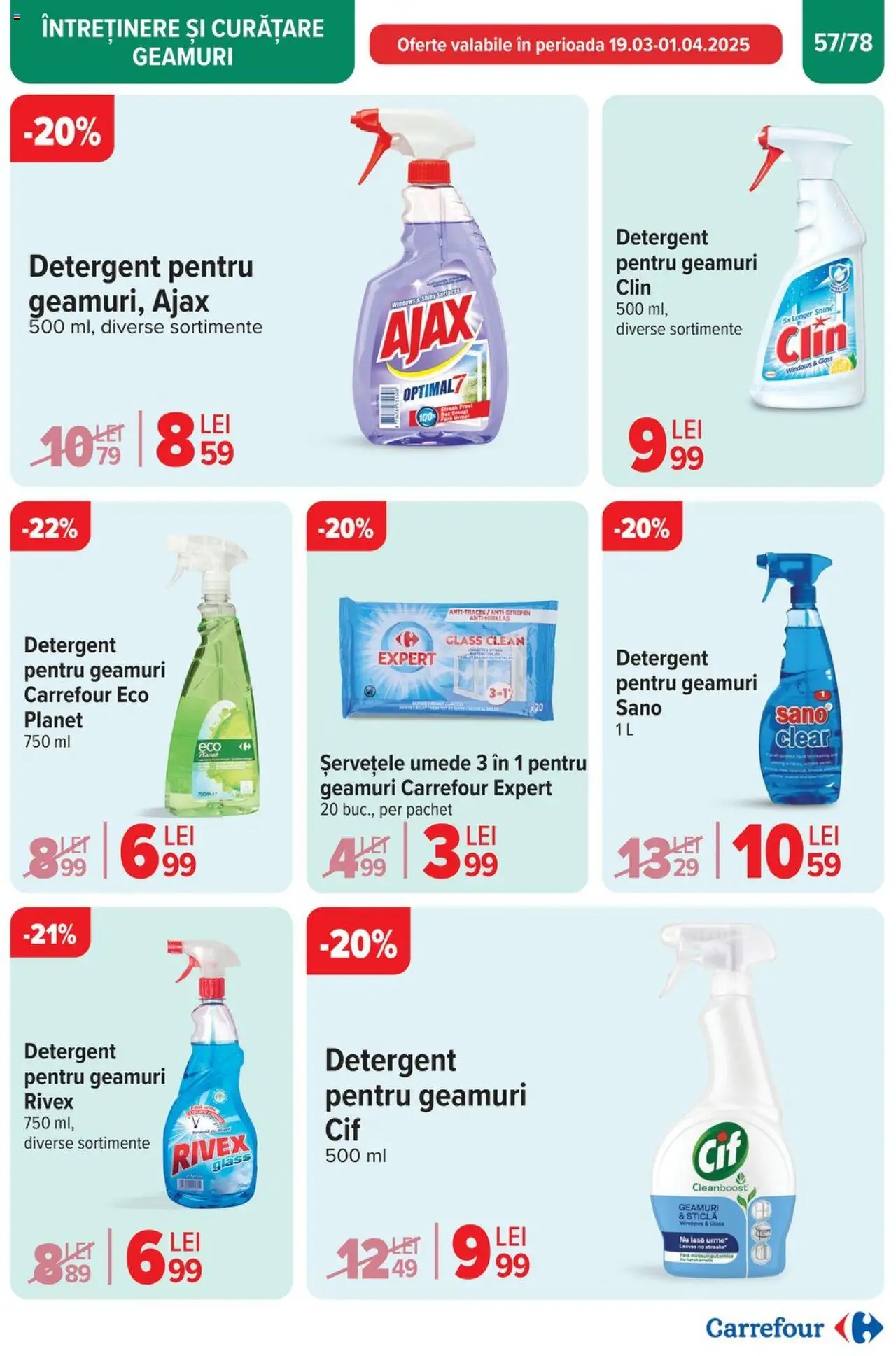 Catalog Carrefour 26 Martie - 1 Aprilie 2025 | Pagina 58 | Produse: Pomelo, Detergent, Șervețele umede