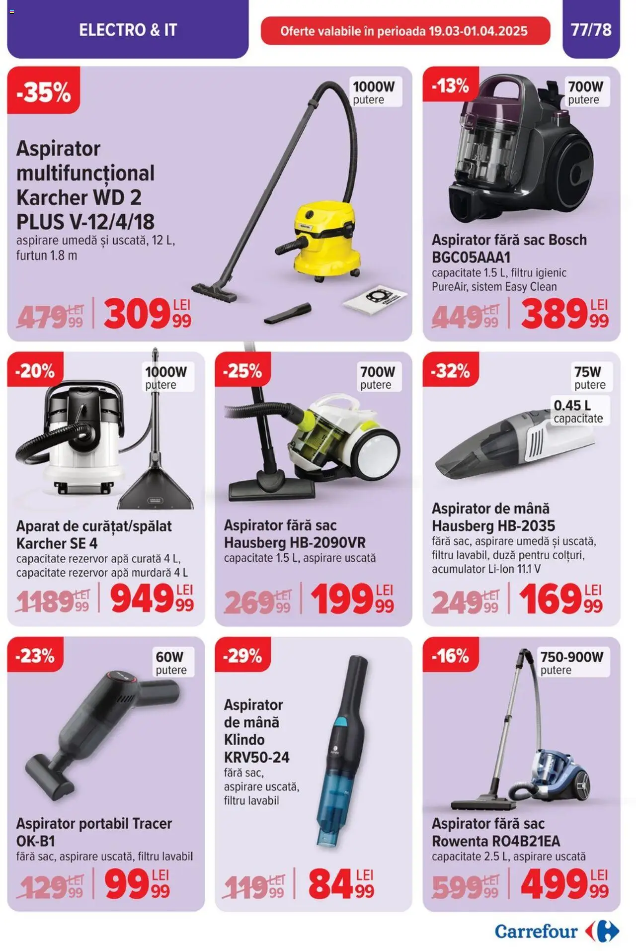 Catalog Carrefour 26 Martie - 1 Aprilie 2025 | Pagina 78 | Produse: Pomelo, Aspirator, Apă