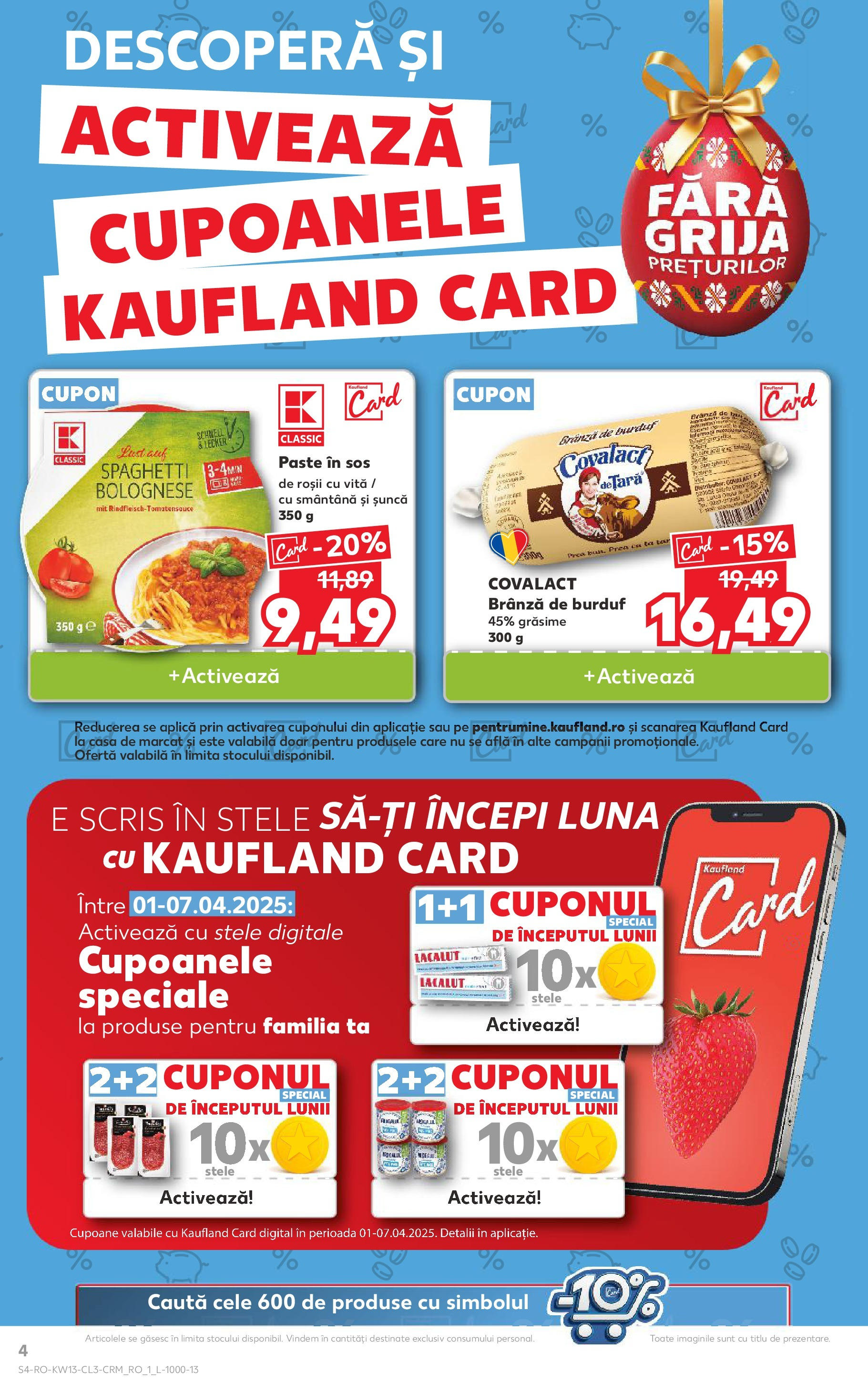 Catalog Kaufland 28 - 30 Martie 2025 | Pagina 4 | Produse: Brânză, Șuncă, Paste, Smântână