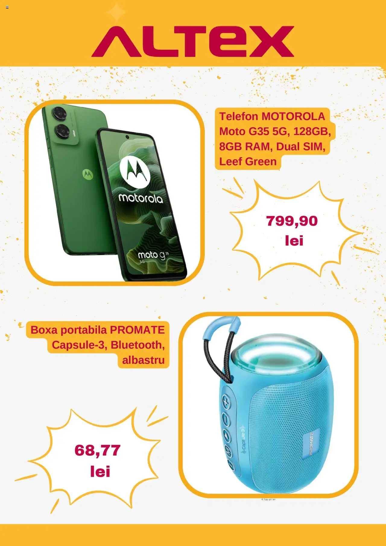 Catalog Altex 27 Martie - 3 Aprilie 2025 | Pagina 2 | Produse: Telefon, Boxă portabilă