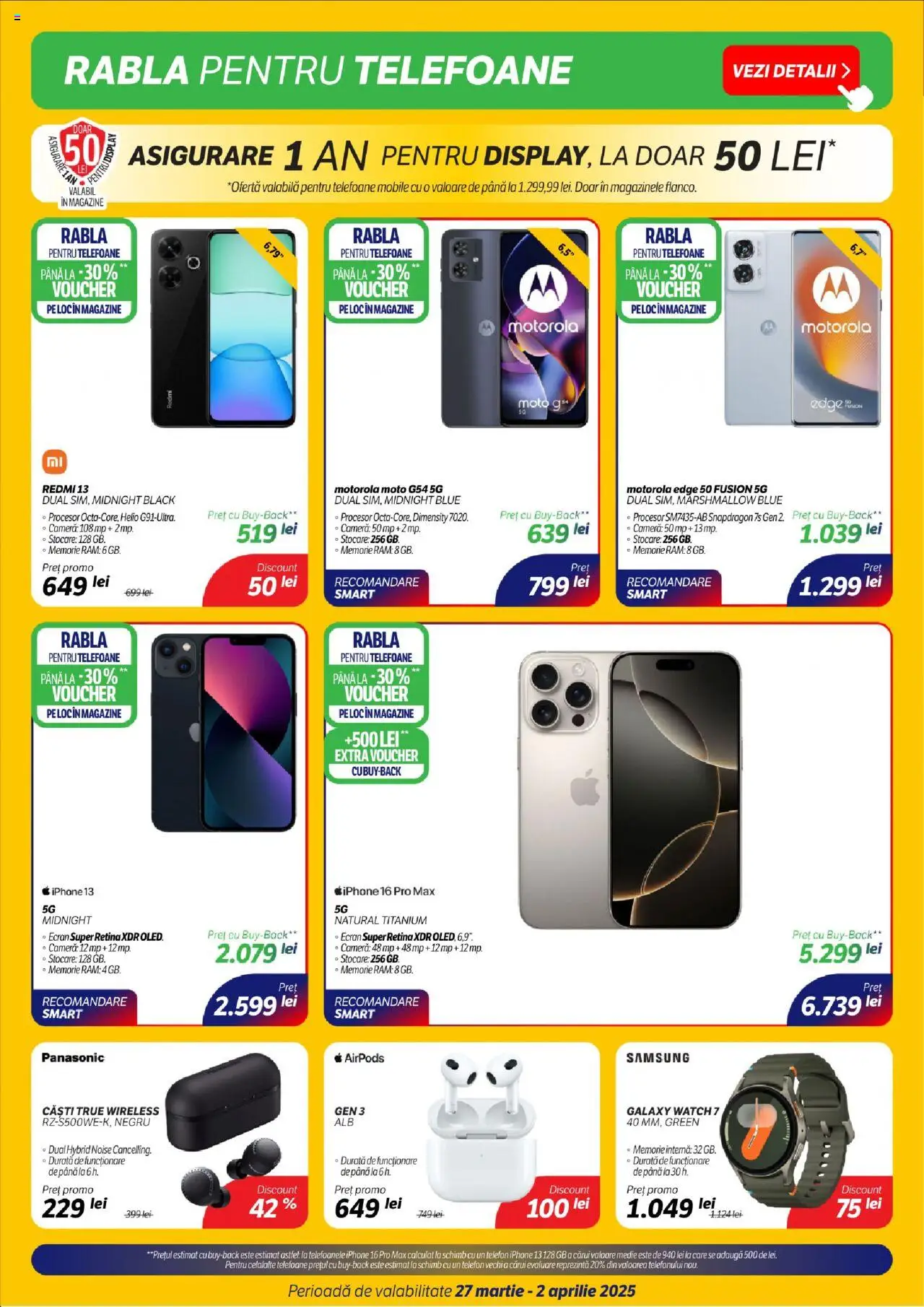 Catalog Flanco 27 Martie - 2 Aprilie 2025 | Pagina 2 | Produse: Telefon, Memorie, Căști, Cameră