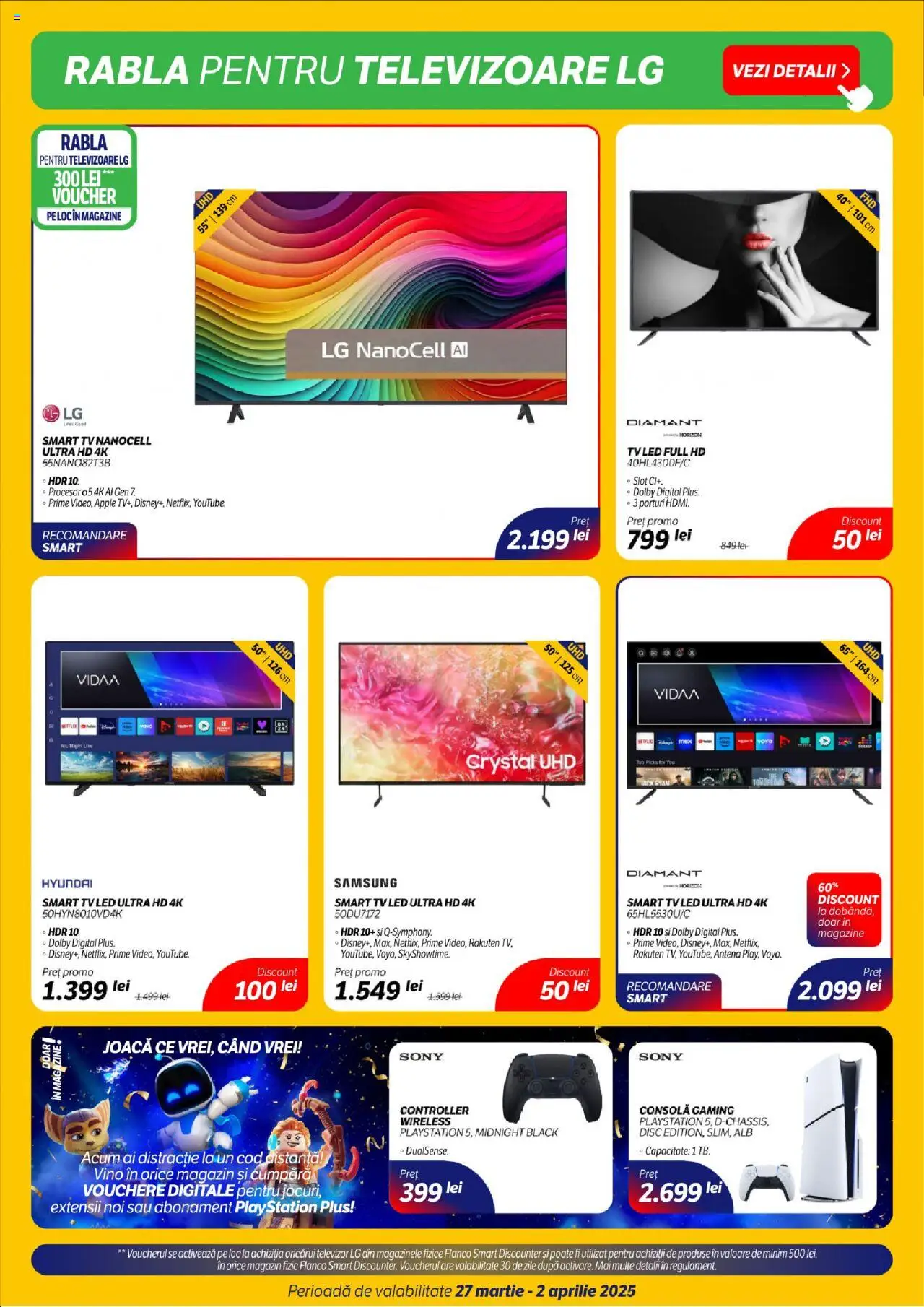 Catalog Flanco 27 Martie - 2 Aprilie 2025 | Pagina 3 | Produse: Televizor, Playstation, Disc, Apple