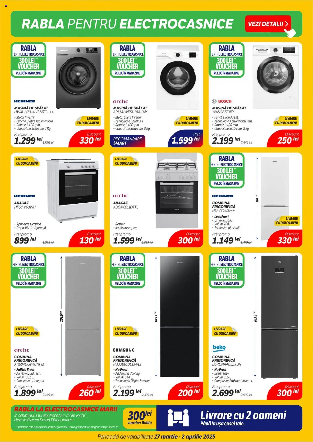 Catalog Flanco 27 Martie - 2 Aprilie 2025 | Pagina 6 | Produse: Mașină De Spălat, Aragaz, Ușă, Combină frigorifică
