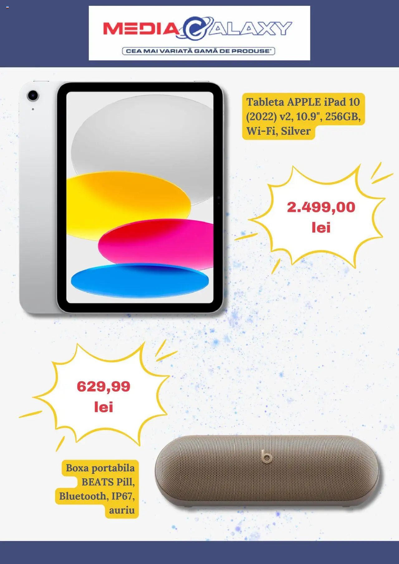Catalog Media Galaxy 27 Martie - 3 Aprilie 2025 | Pagina 2 | Produse: Tabletă, Apple, Boxă portabilă