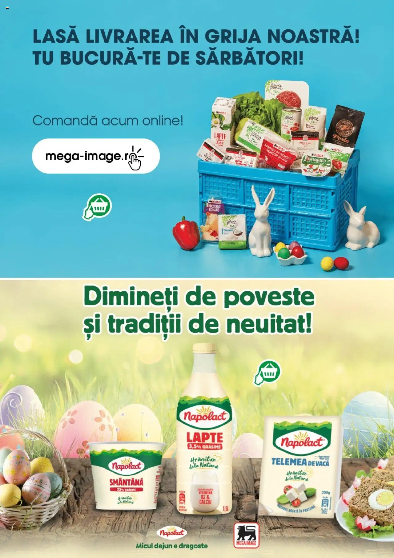 Catalog Mega Image 27 Martie - 22 Aprilie 2025 | Pagina 32 | Produse: Şerit ödül, Mozzarella, Lapte, Smântână